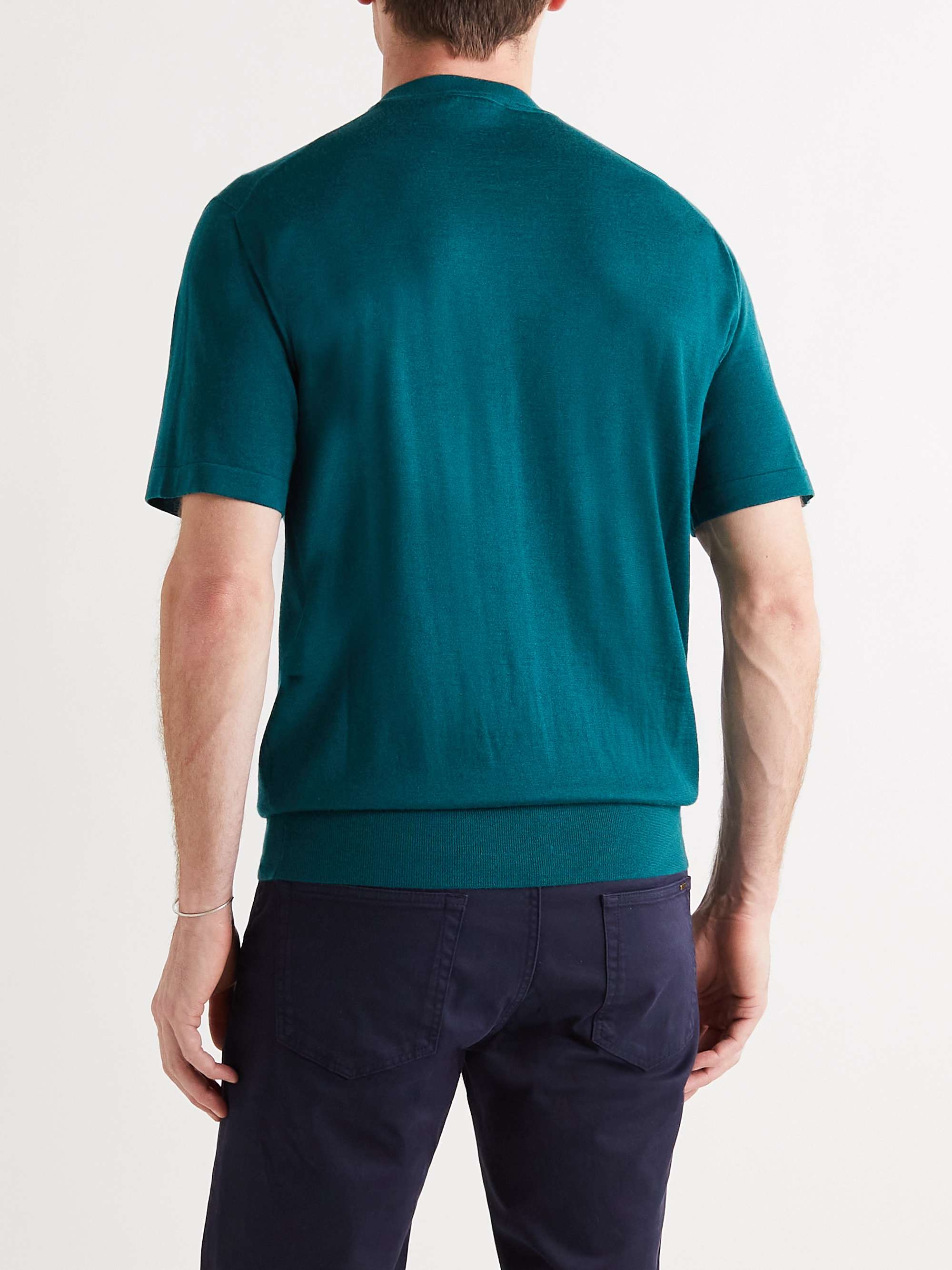 LORO PIANA Cashmere and Silk-Blend T-Shirt