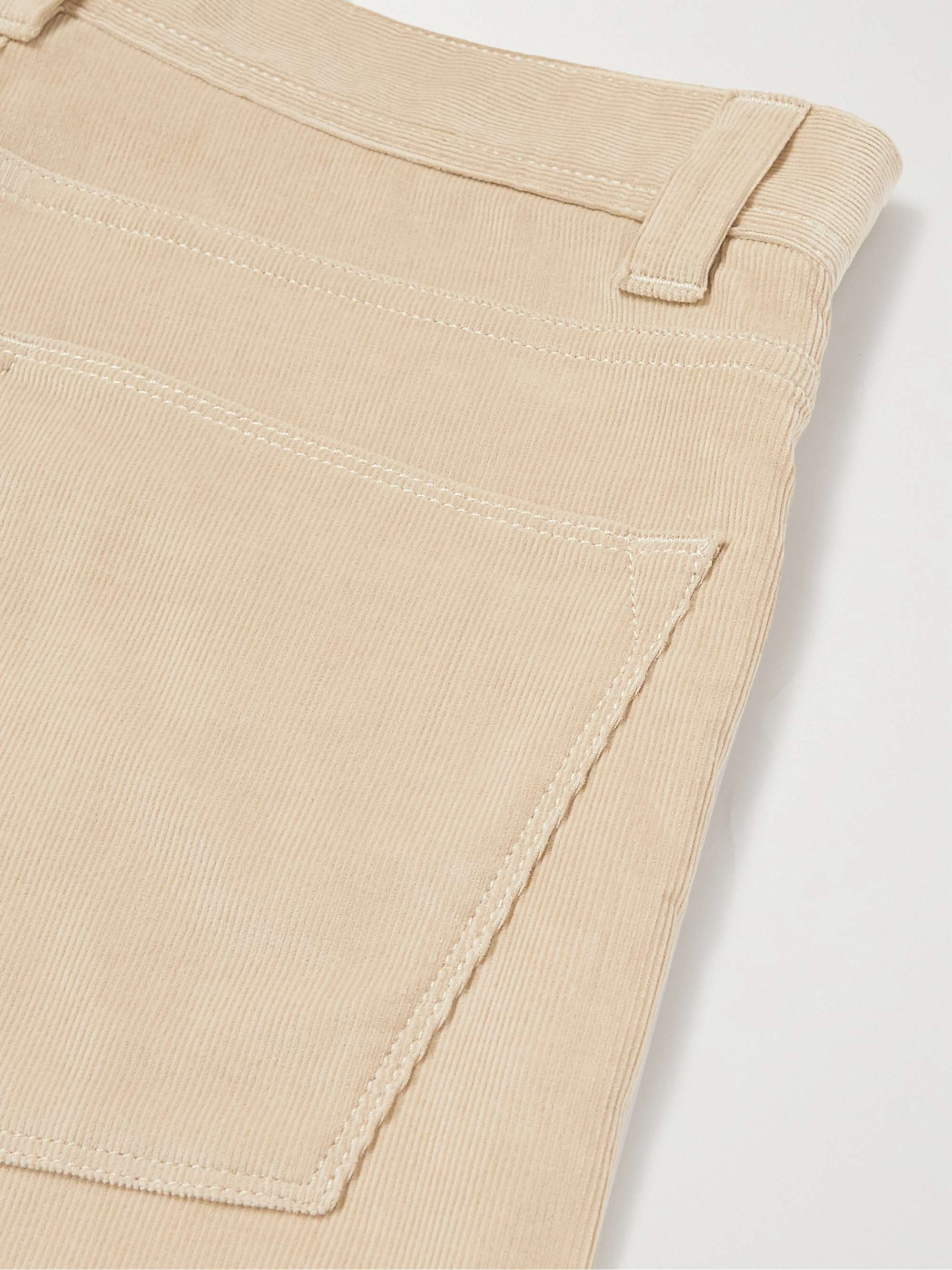 LORO PIANA Slim-Fit Stretch-Cotton Corduroy Trousers