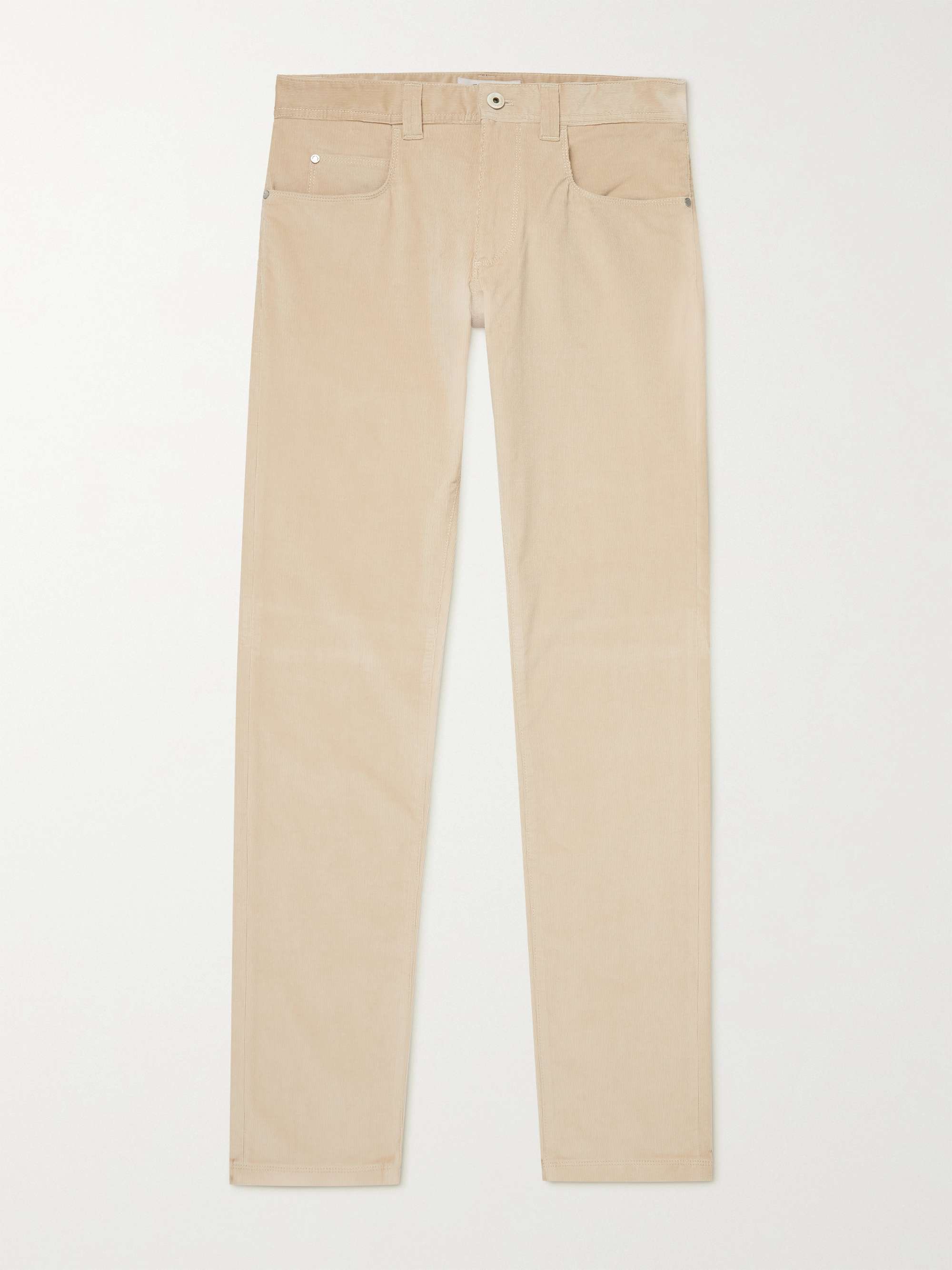 LORO PIANA Slim-Fit Stretch-Cotton Corduroy Trousers for Men