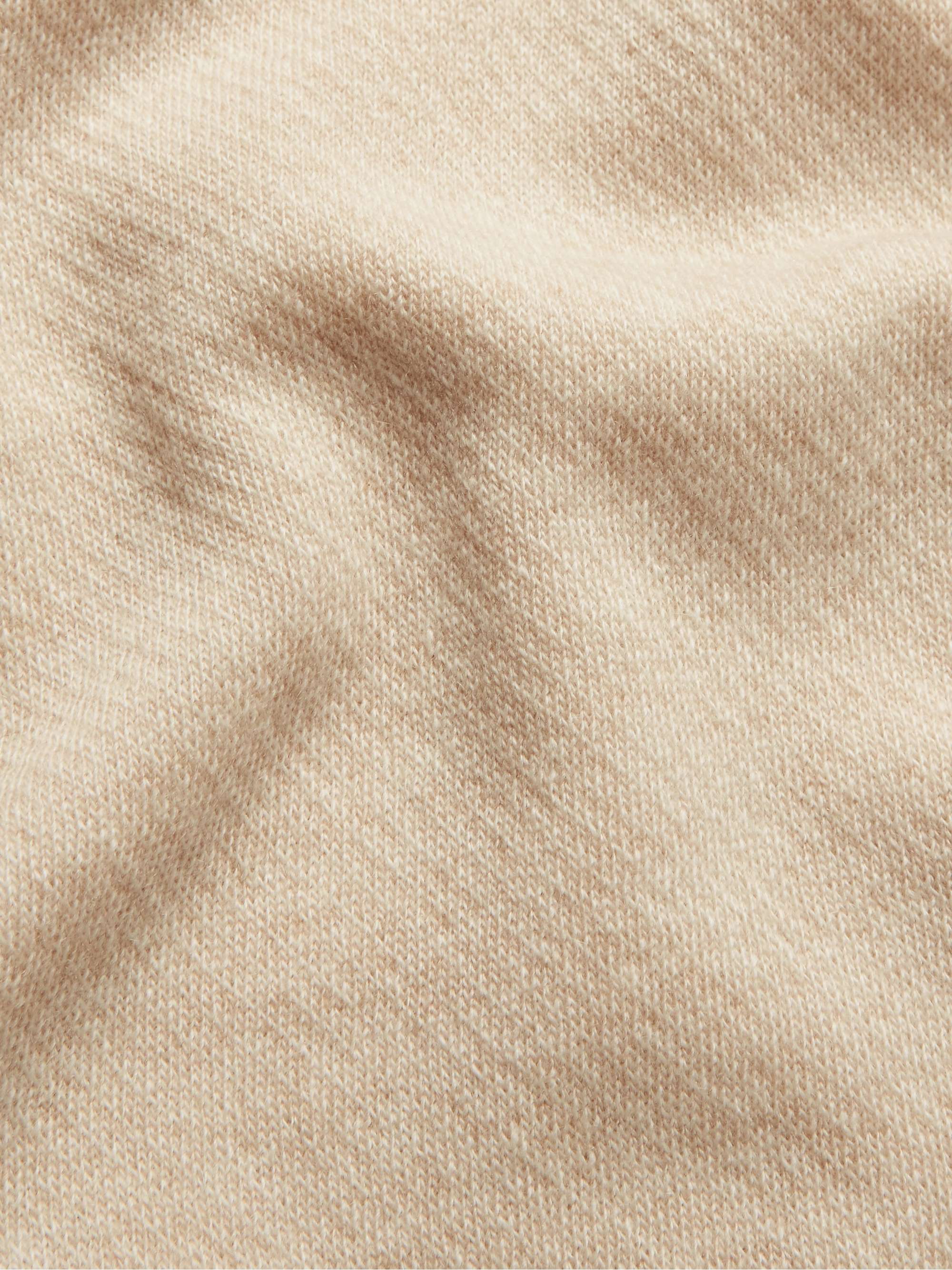 LORO PIANA Roadster Striped Cashmere Half-Zip Sweater