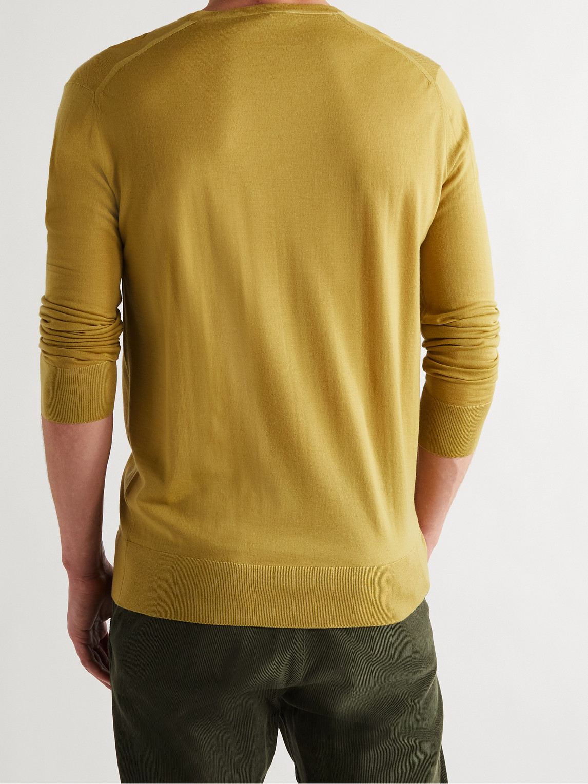 Shop Loro Piana Wish Virgin Wool Sweater In Yellow