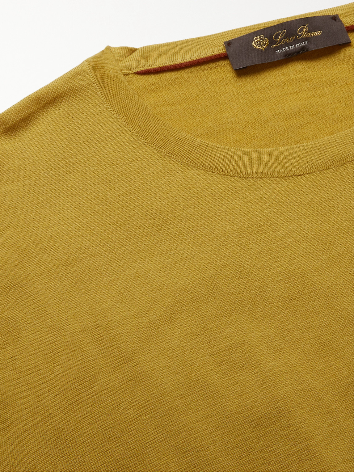 Shop Loro Piana Wish Virgin Wool Sweater In Yellow