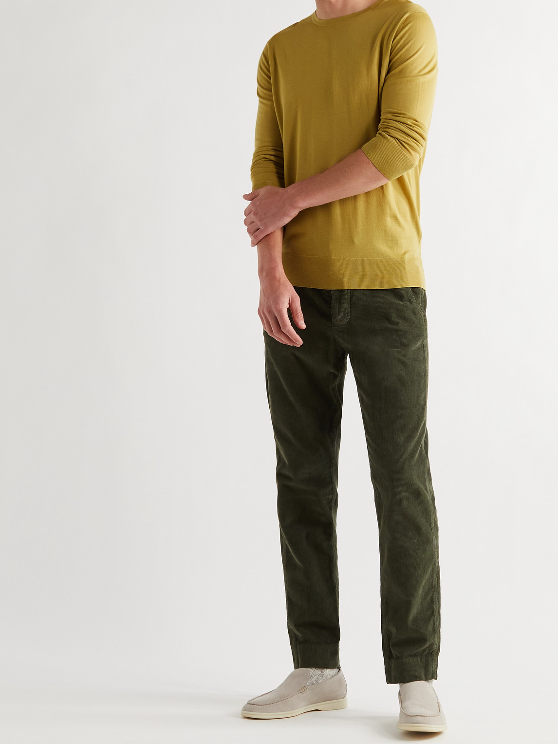 Shop Loro Piana Wish Virgin Wool Sweater In Yellow