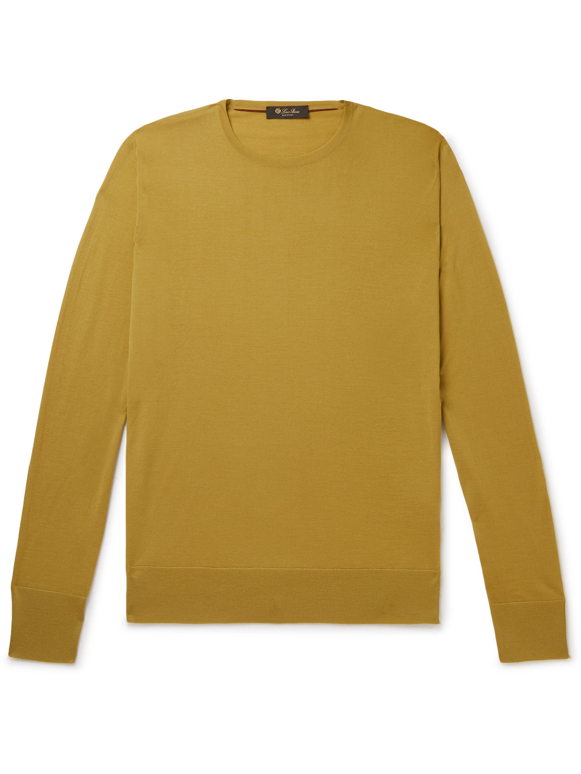 Loro Piana Wish Virgin Wool Sweater In Yellow