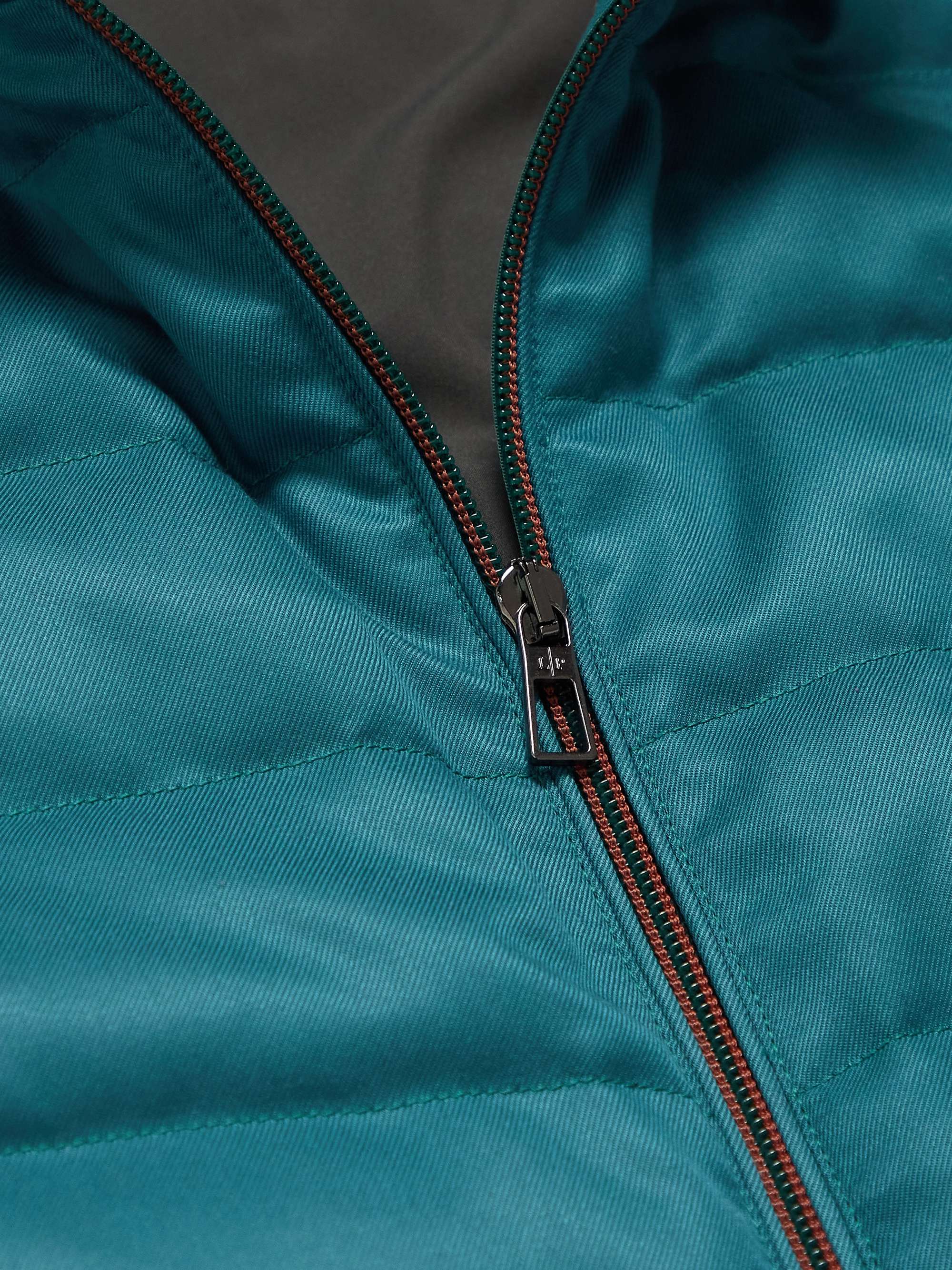 LORO PIANA Gateway Rain System Quilted Silk-Twill Down Gilet