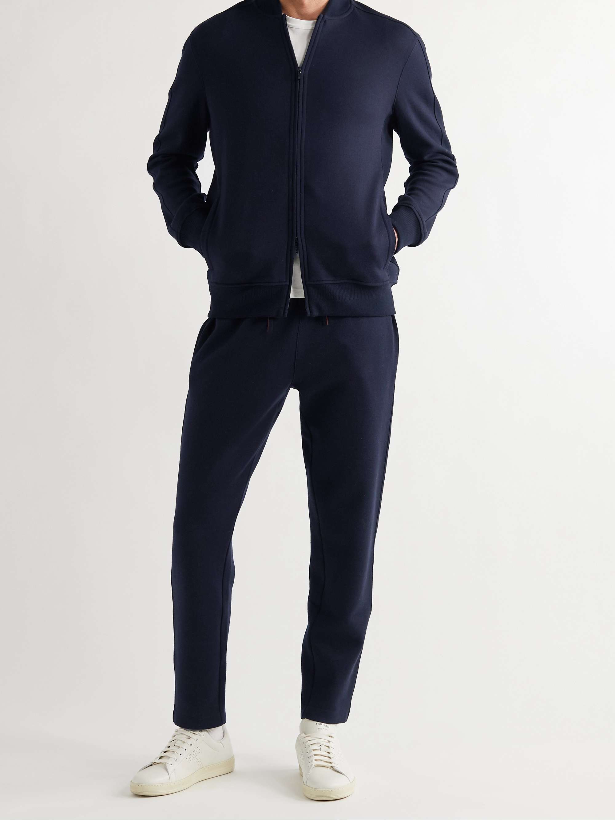 LORO PIANA Silk, Cashmere and Cotton-Blend Zip-Up Cardigan