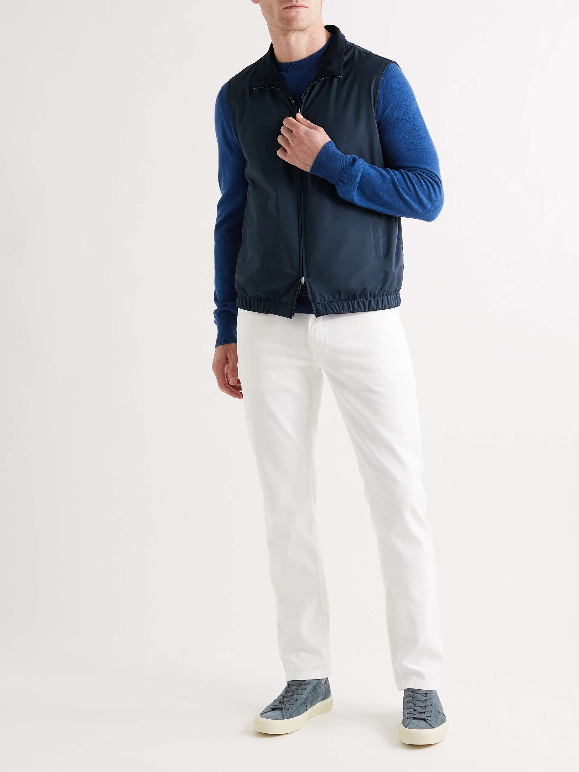LORO PIANA Slim-Fit Storm System Reversible Nylon and Wool Gilet