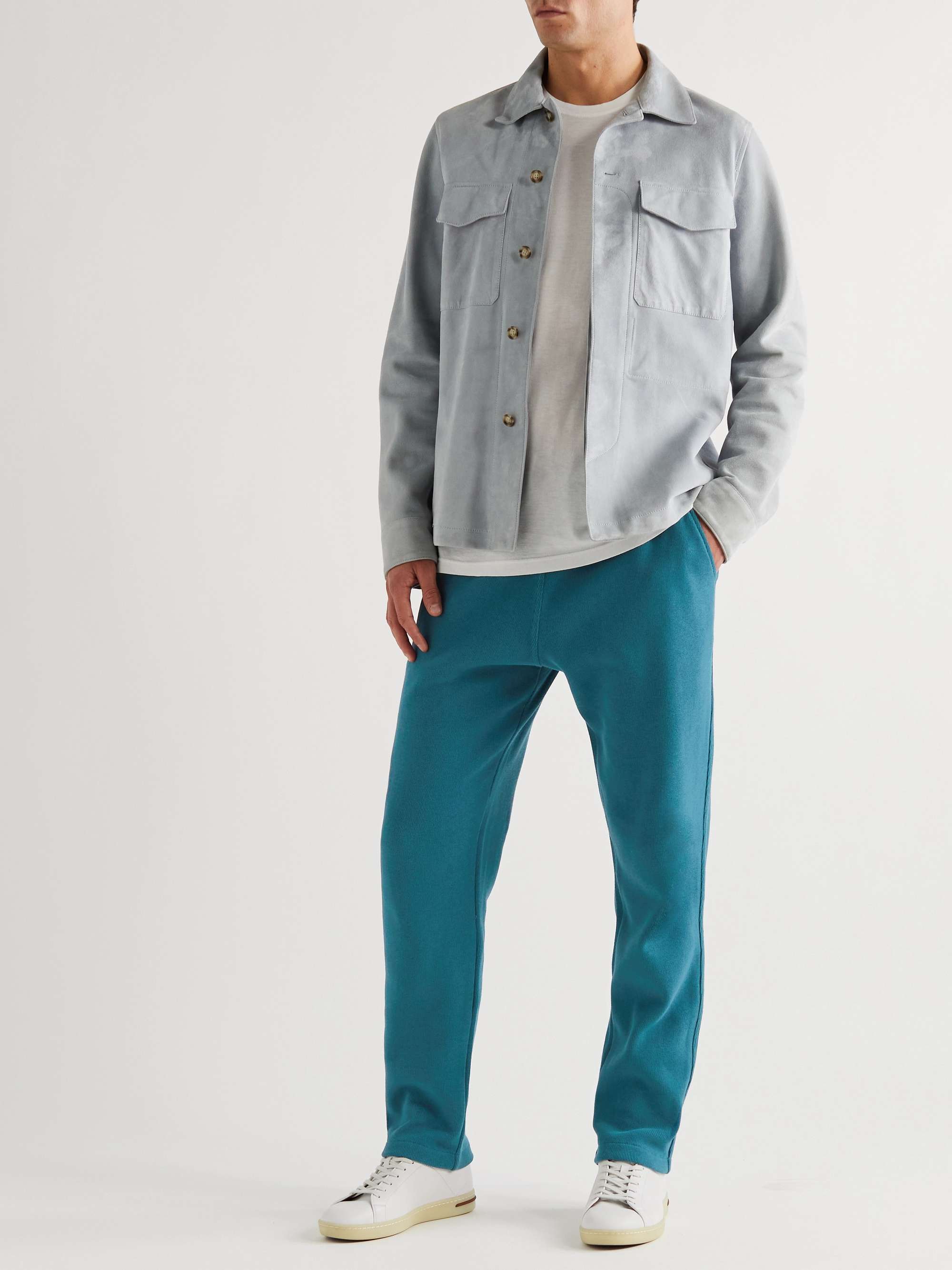 LORO PIANA Slim-Fit Tapered Cotton-Jersey Sweatpants