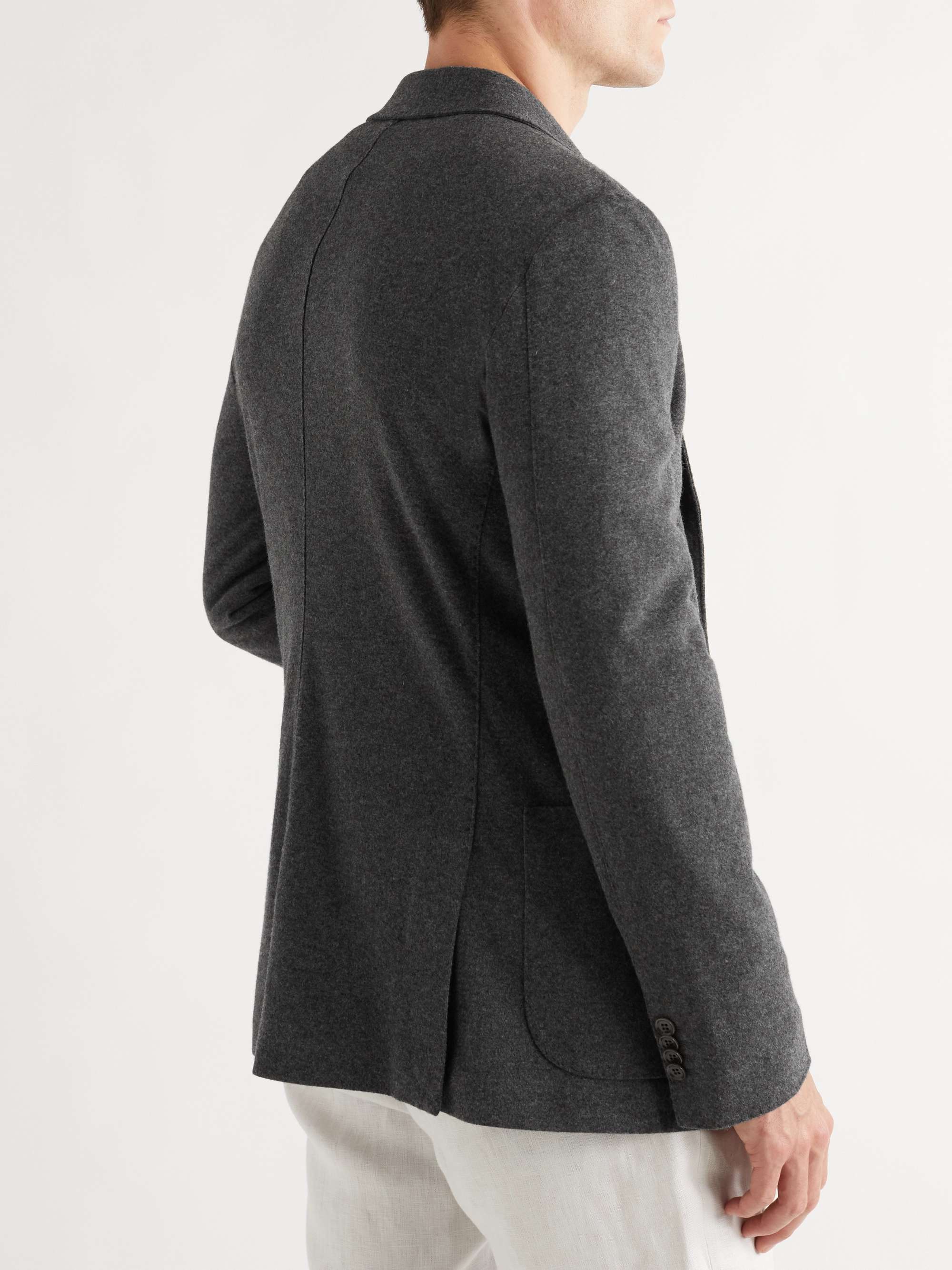 LORO PIANA Slim-Fit Unstructured Virgin Wool and Cashmere-Blend Jersey Blazer