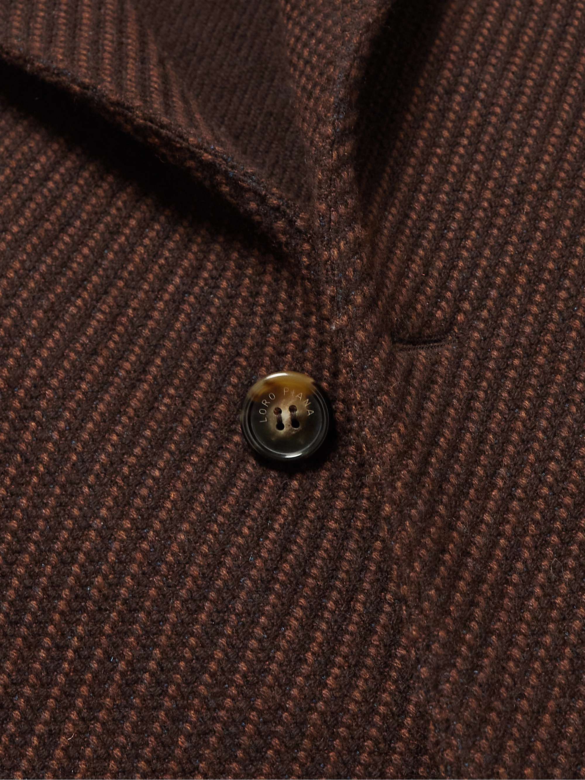 LORO PIANA Navette Textured-Cashmere Coat