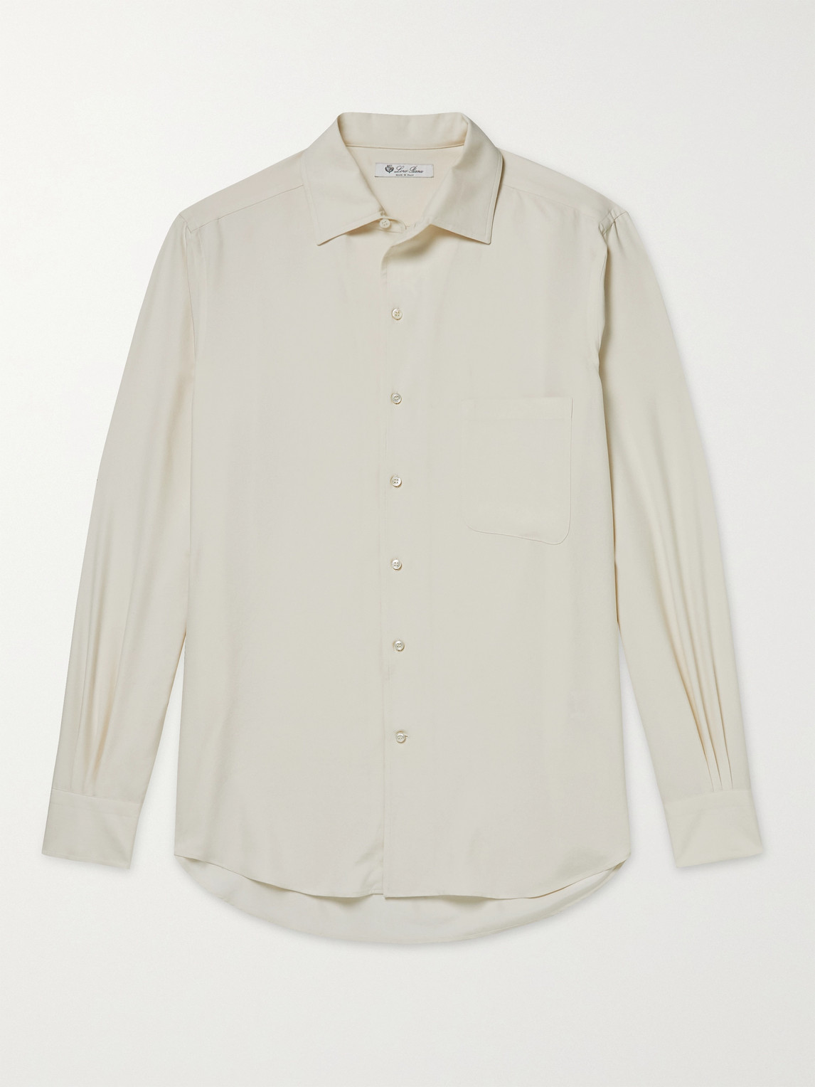 Loro Piana André Garment-Dyed Silk Shirt - Men