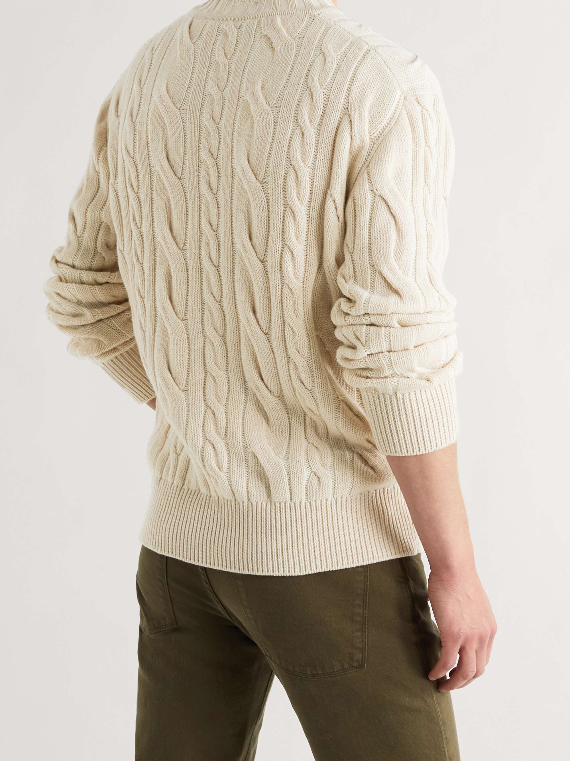 LORO PIANA Cable-Knit Cashmere Sweater