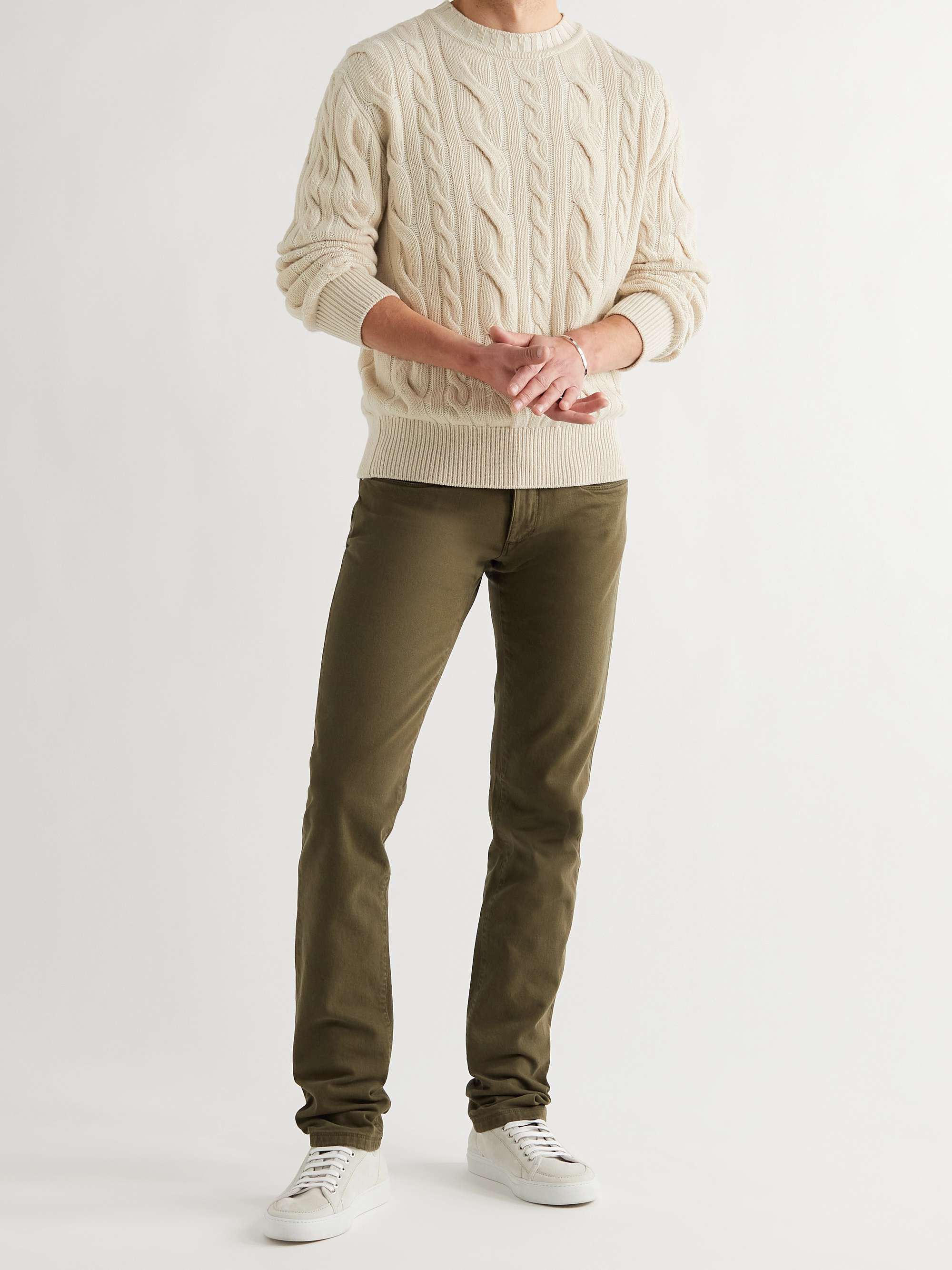 LORO PIANA Cable-Knit Cashmere Sweater