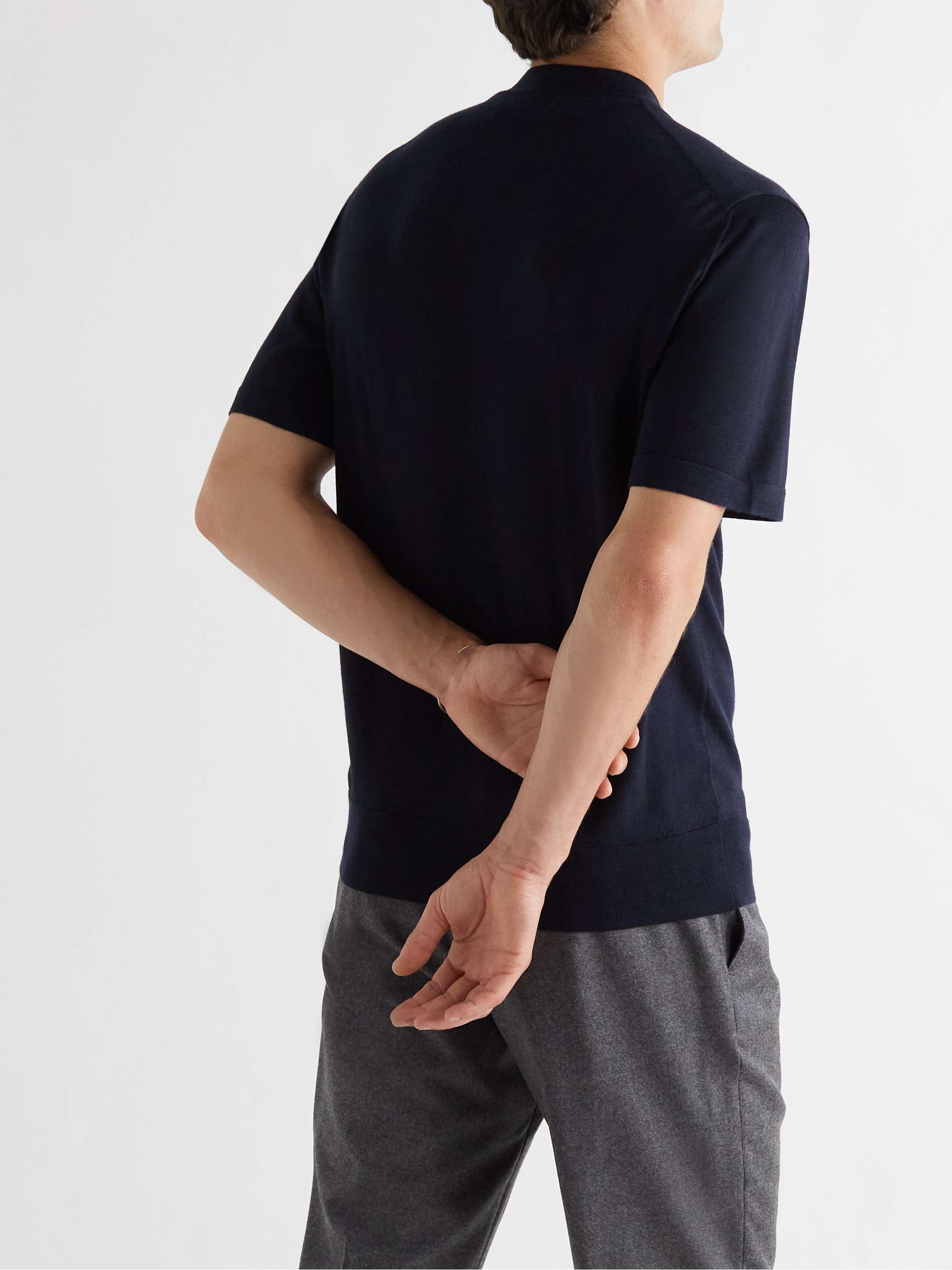 LORO PIANA Cashmere and Silk-Blend T-Shirt