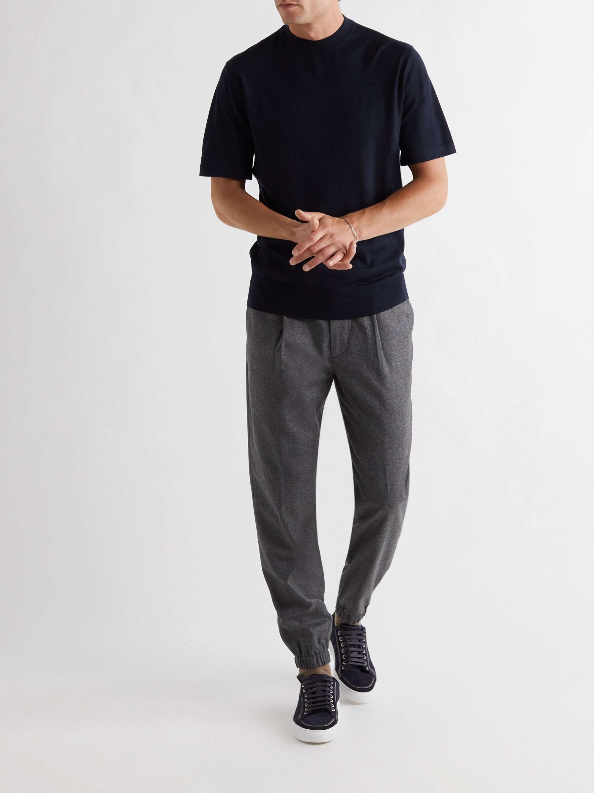 LORO PIANA Cashmere and Silk-Blend T-Shirt
