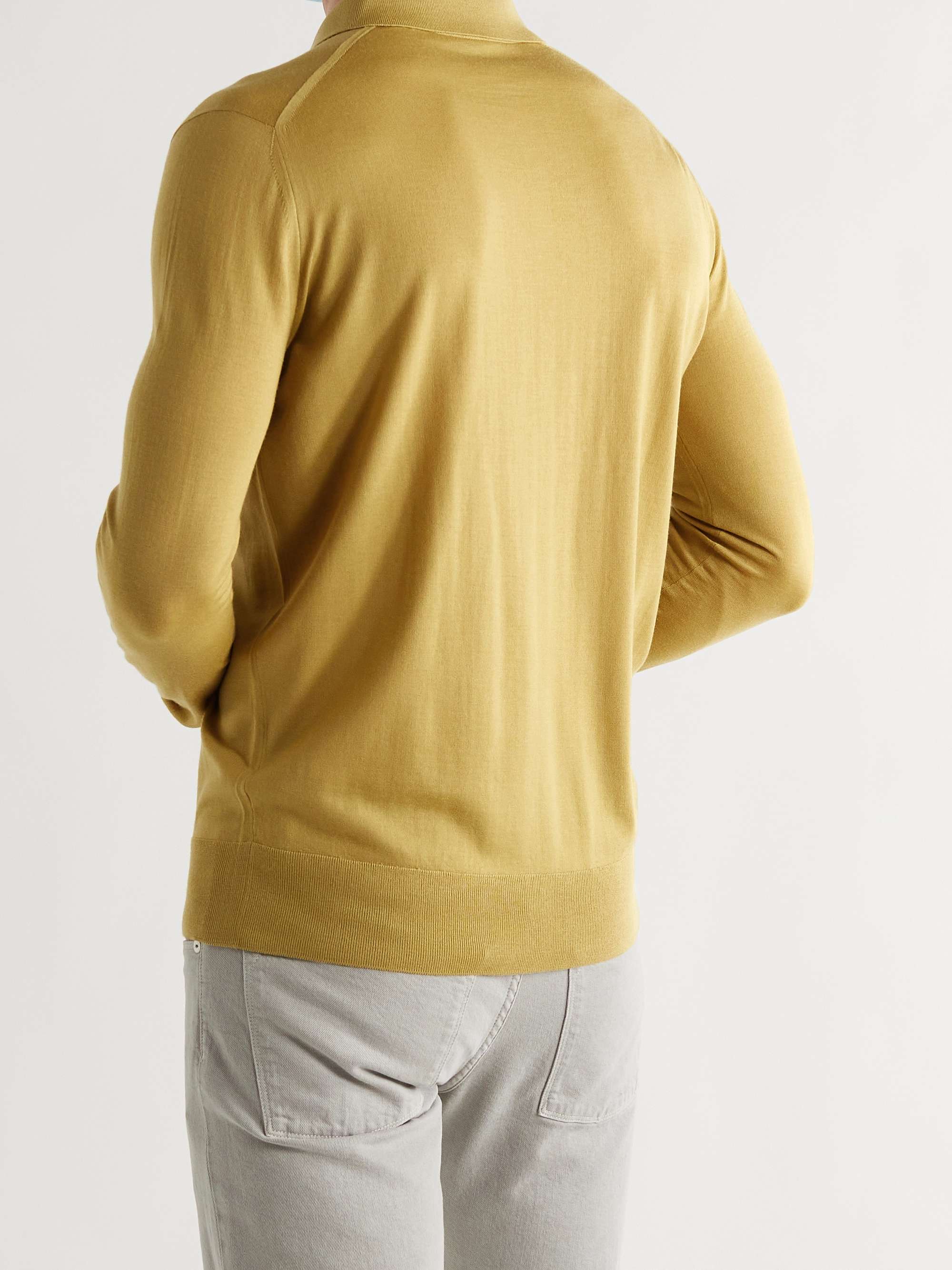 LORO PIANA Slim-Fit Wish Virgin Wool Polo Shirt