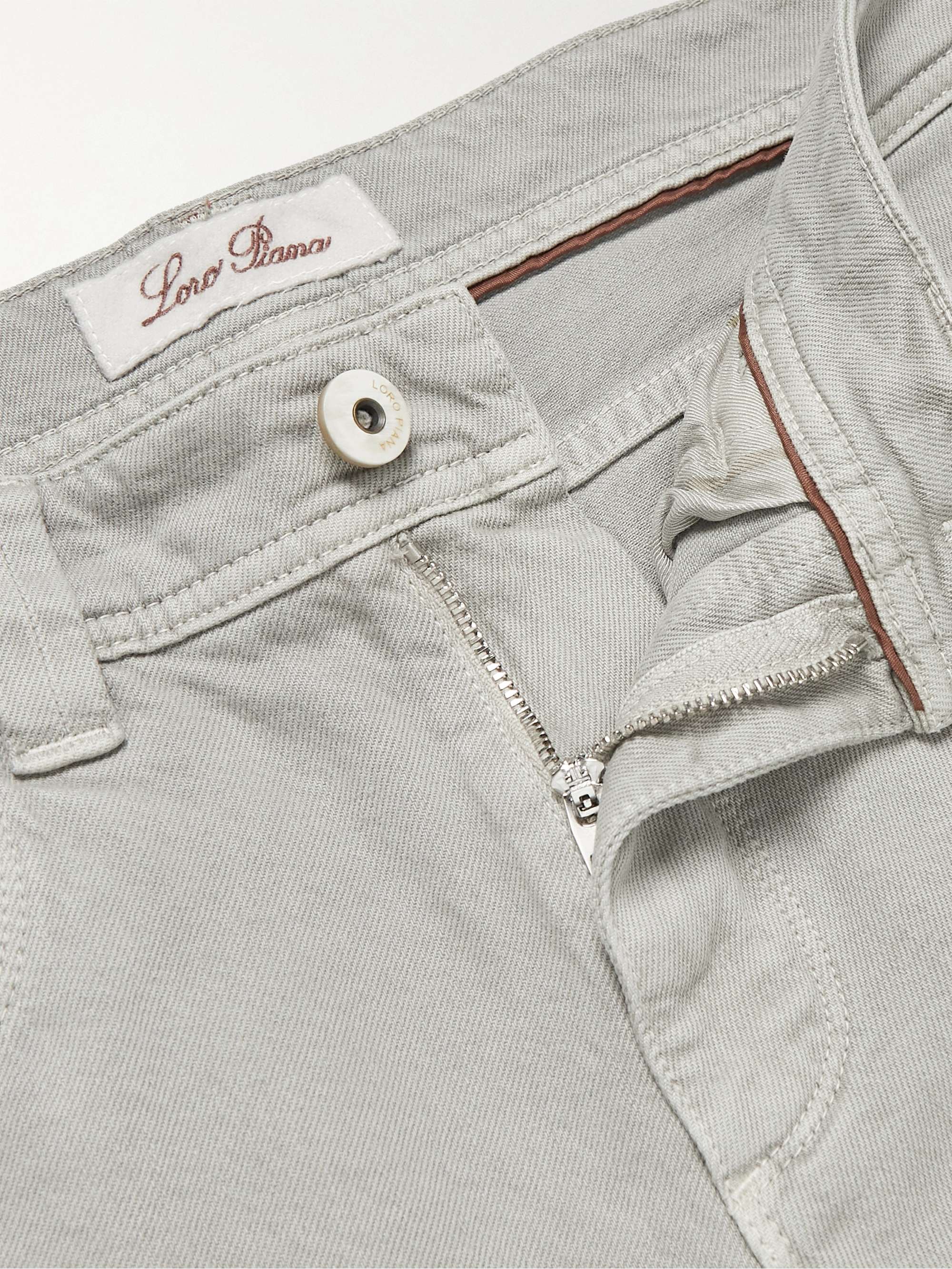 LORO PIANA Slim-Fit Stretch-Denim Jeans