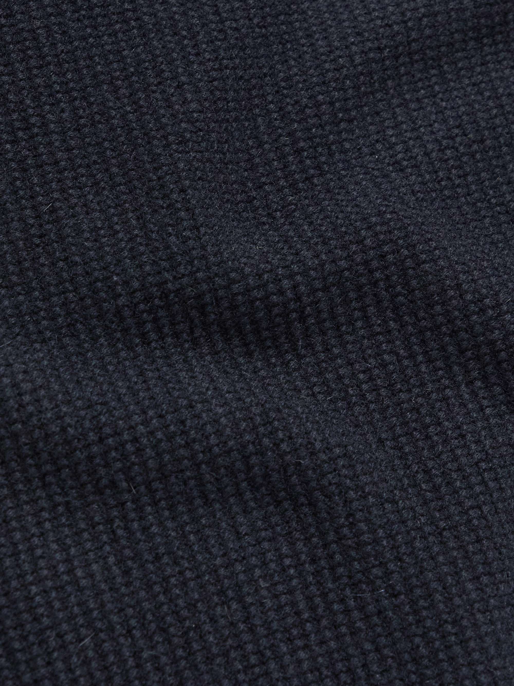 LORO PIANA Roadster Mezzocollo Half-Zip Cashmere Sweater