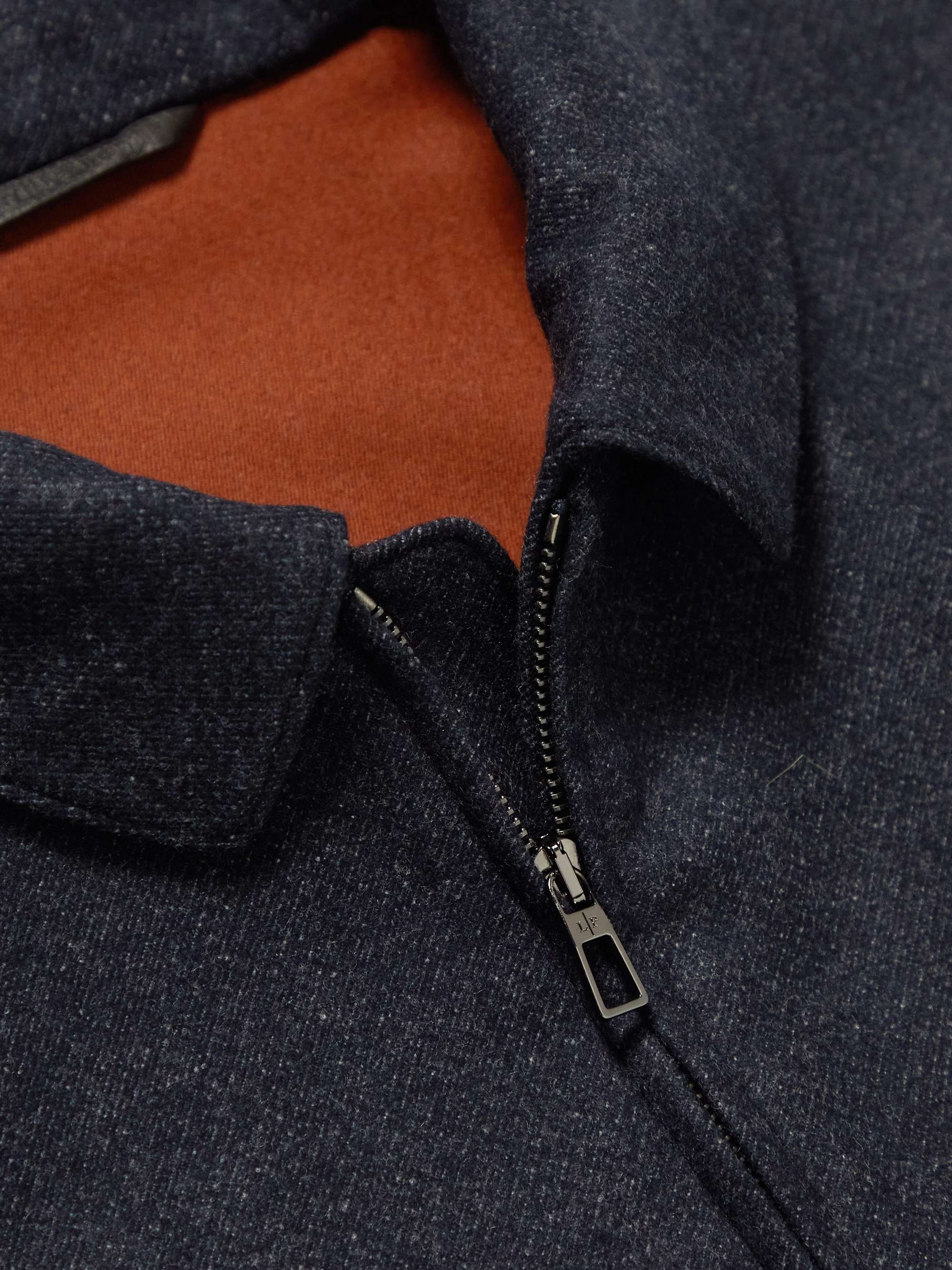 LORO PIANA Caldwell Rain System Virgin Wool and Cashmere-Blend Bomber Jacket