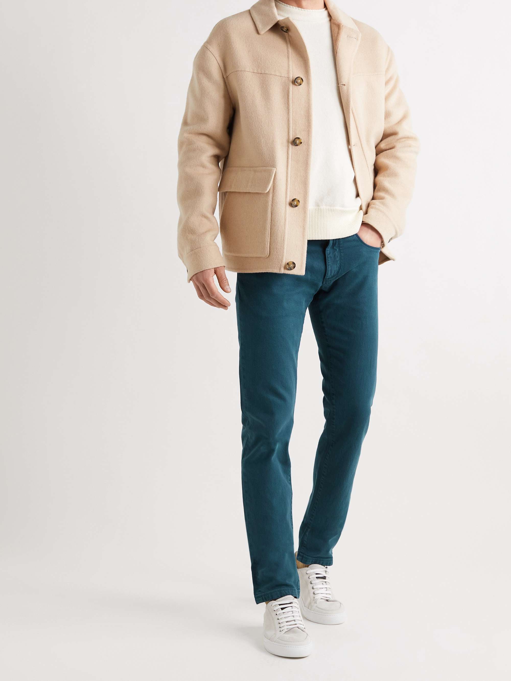 LORO PIANA Slim-Fit Stretch-Denim Jeans