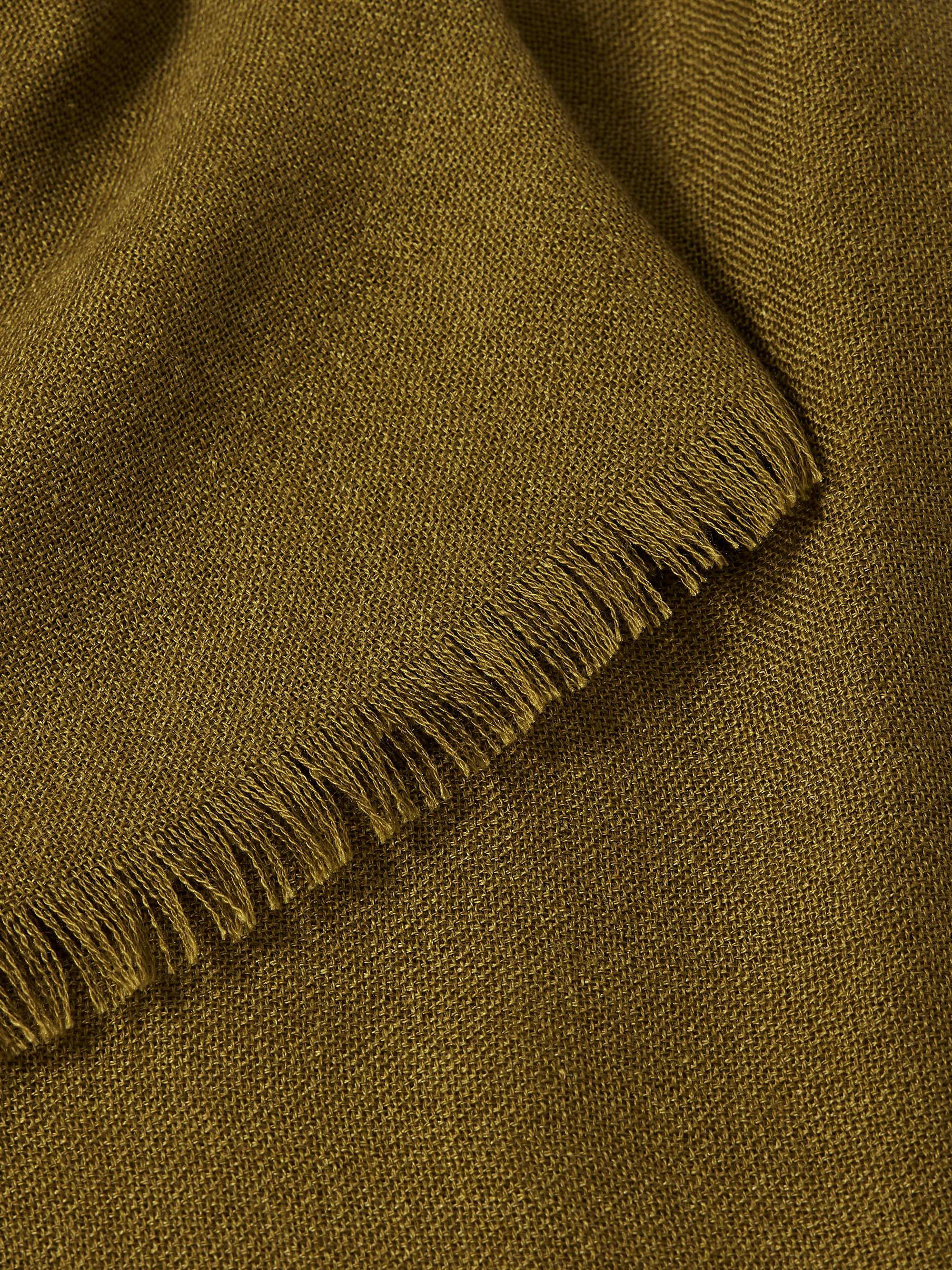 LORO PIANA Fringed Cashmere and Silk-Blend Scarf