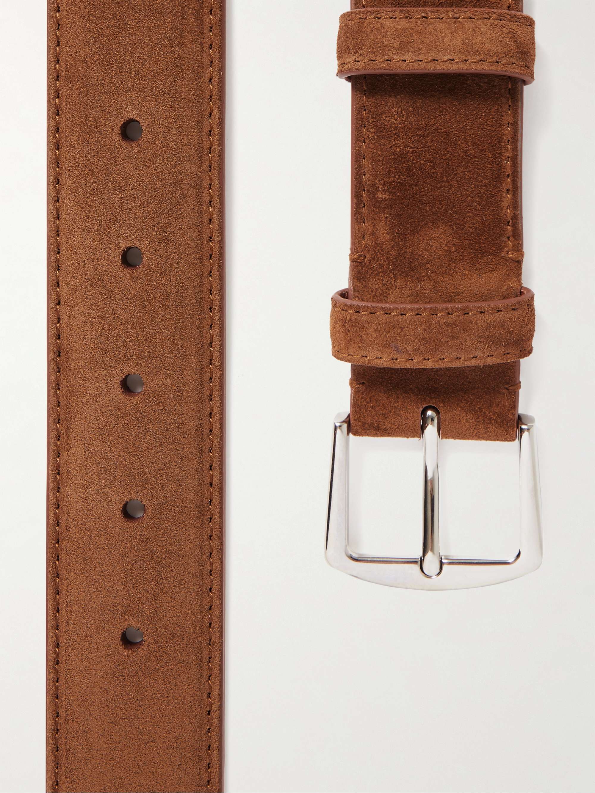LORO PIANA 3.5cm Suede Belt