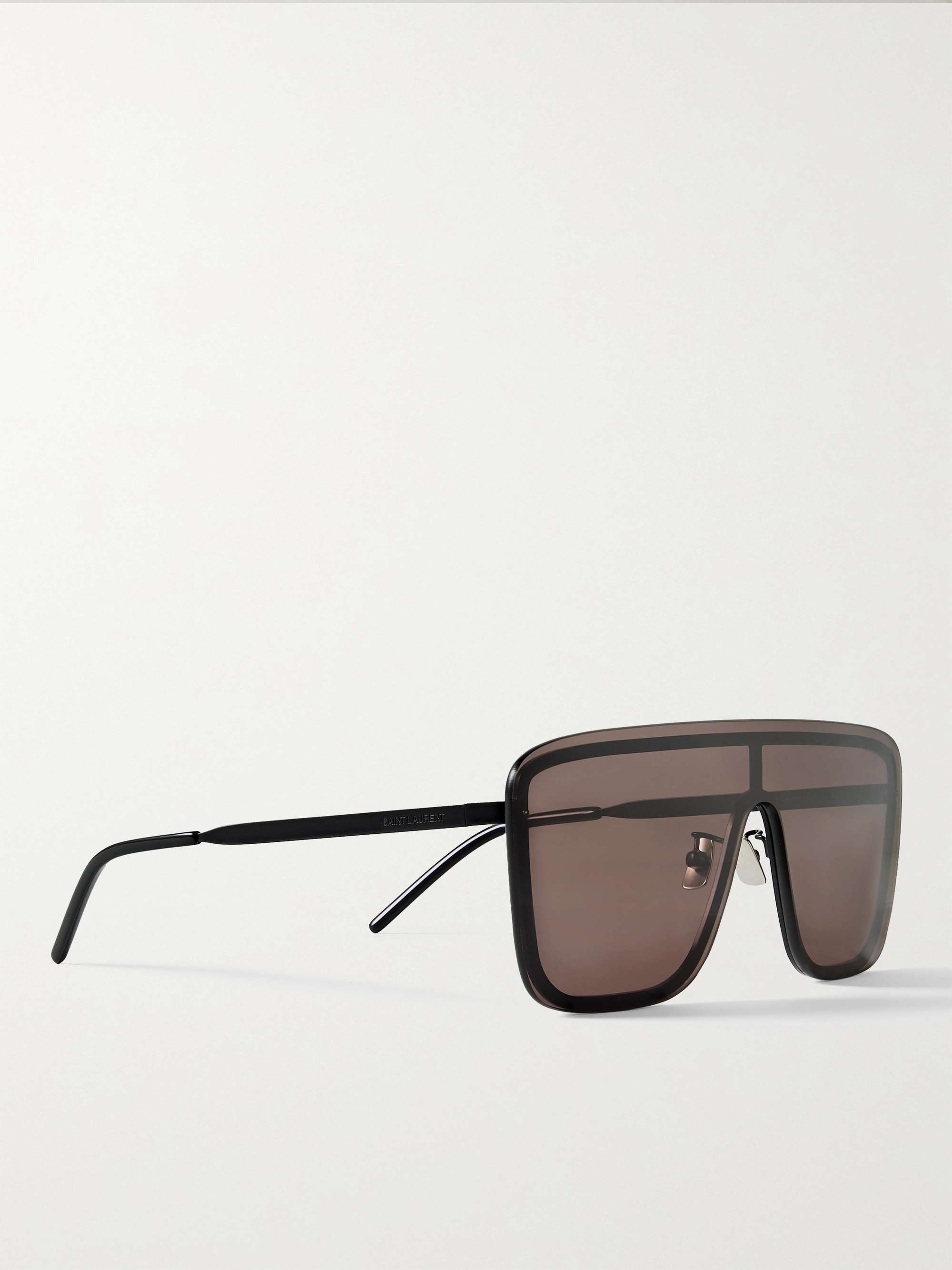 SAINT LAURENT EYEWEAR Rimless D-Frame Metal Sunglasses