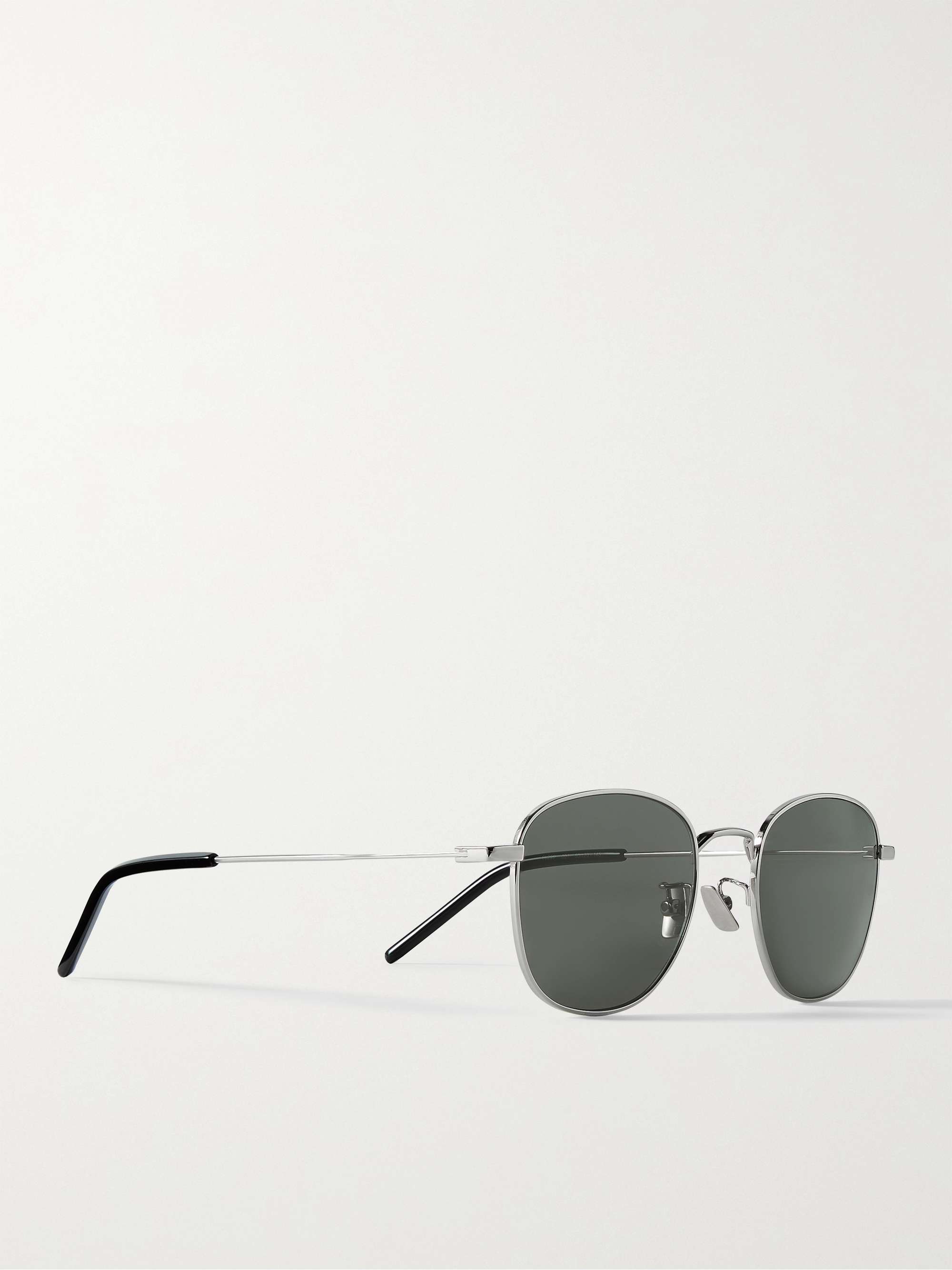 SAINT LAURENT EYEWEAR D-Frame Metal Sunglasses