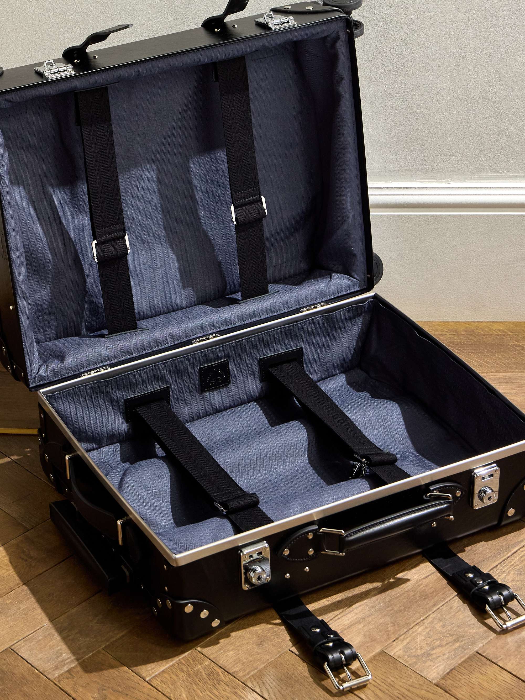GLOBE-TROTTER Centenary 20" Leather-Trimmed Carry-On Suitcase