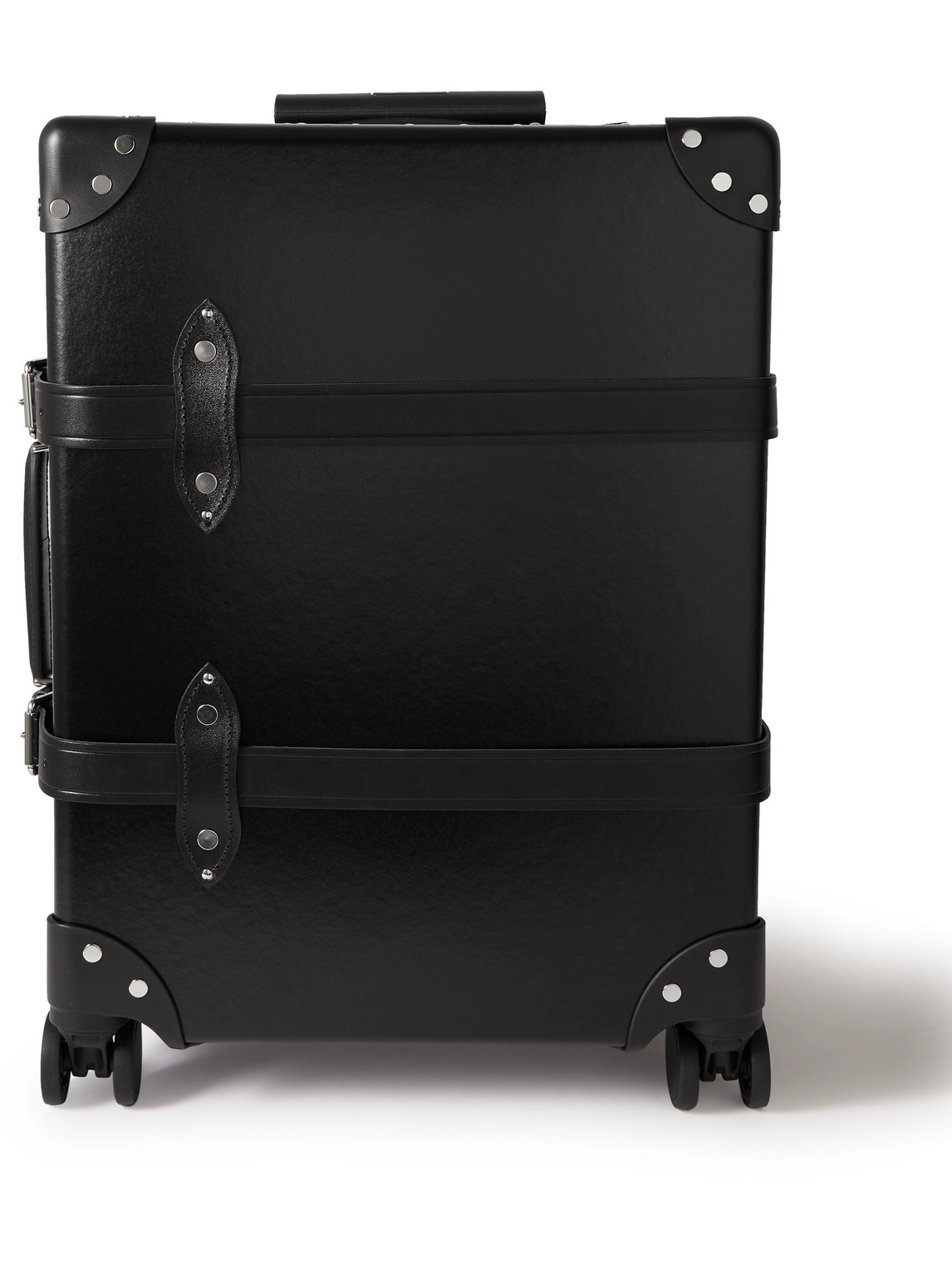 Globe-trotter Centenary 20&quot;&quot; Leather-trimmed Carry-on Suitcase In Black