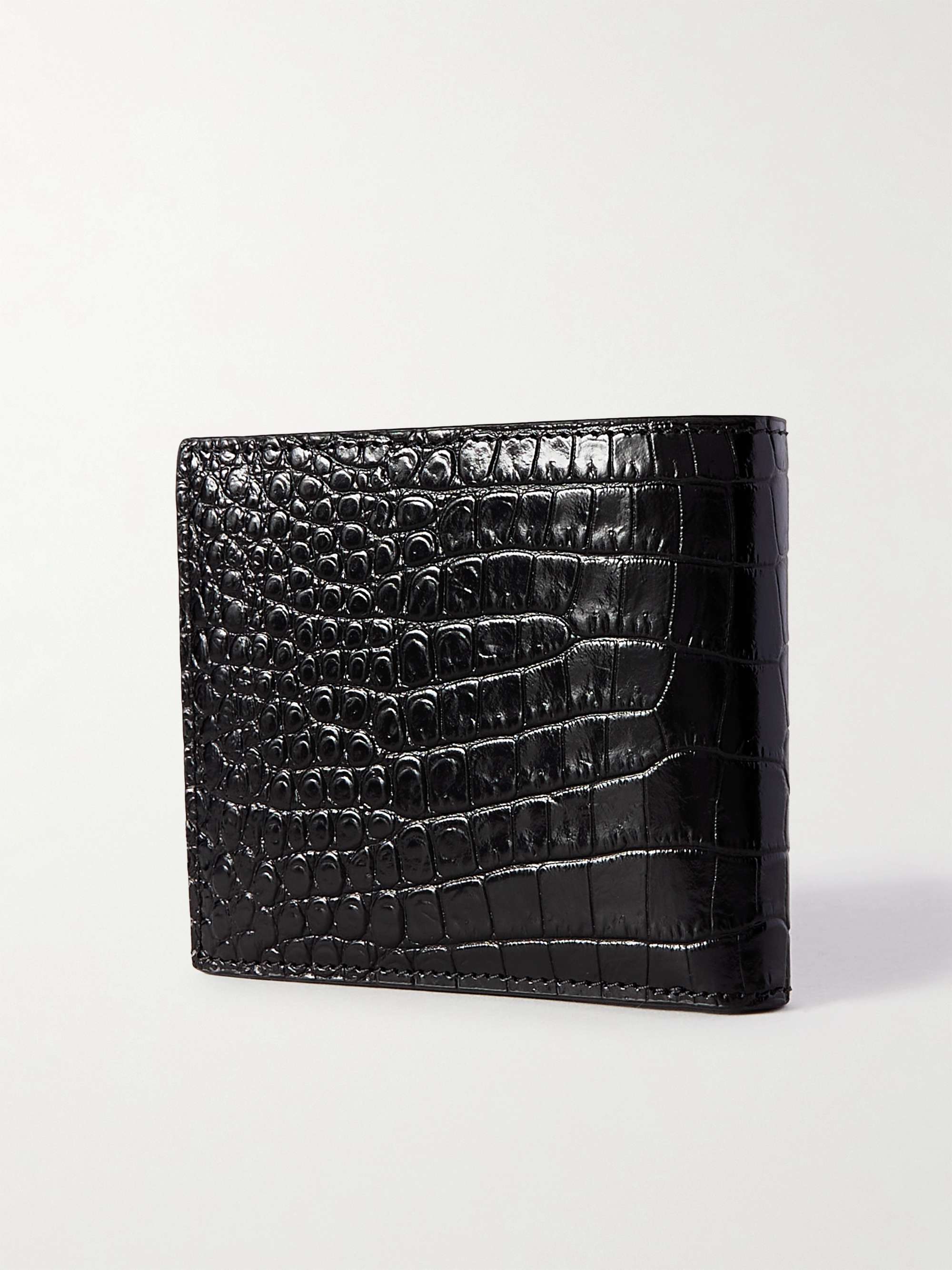 TOM FORD Croc-Effect Leather Billfold Wallet