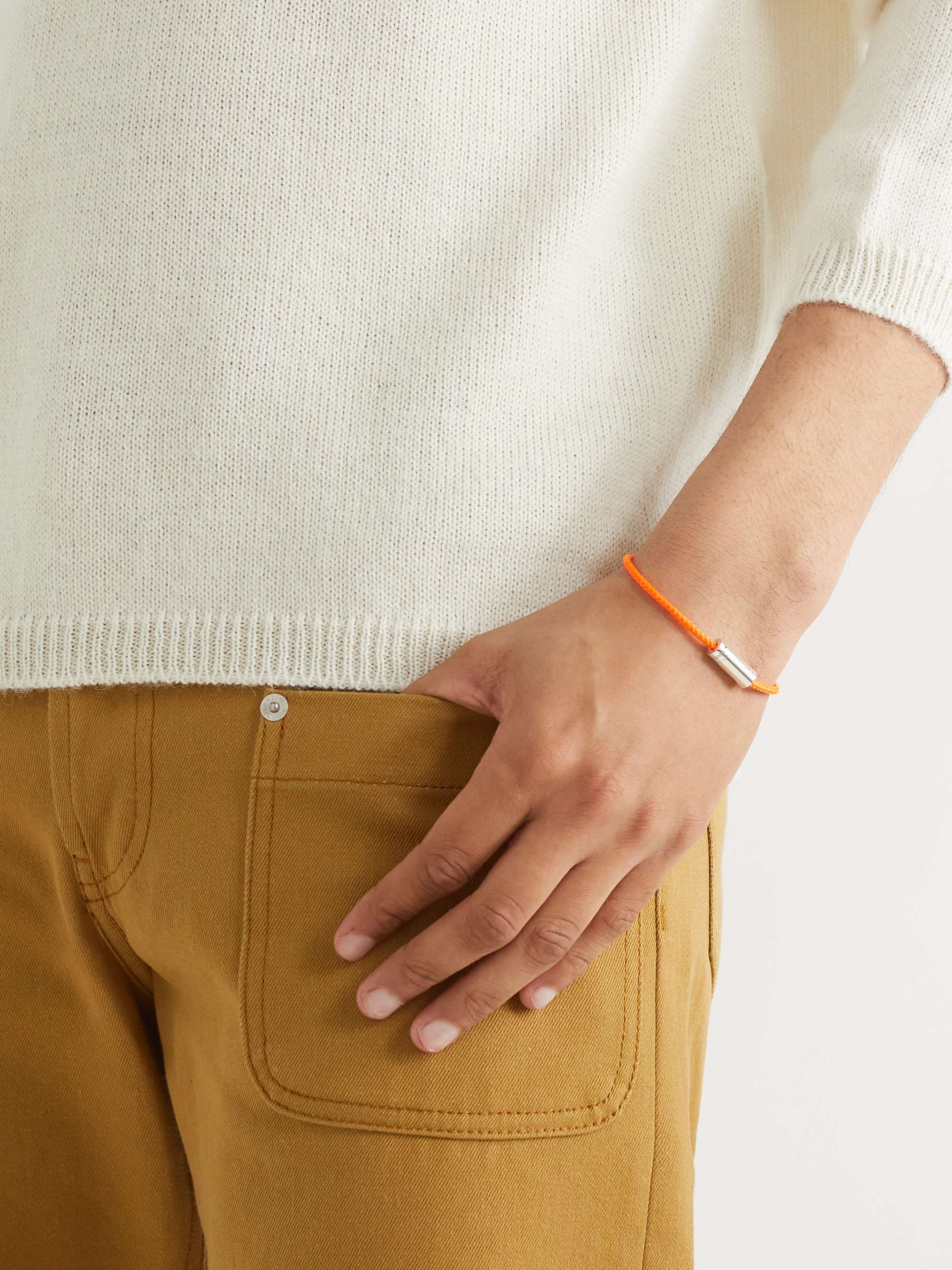 LE GRAMME 5g Braided Cord and Sterling Silver Bracelet