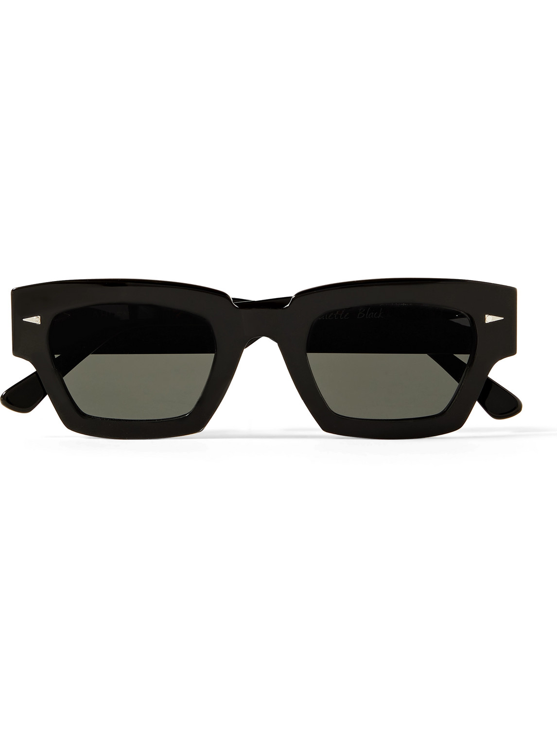 Ahlem Villette Rectangle-frame Acetate Sunglasses In Black