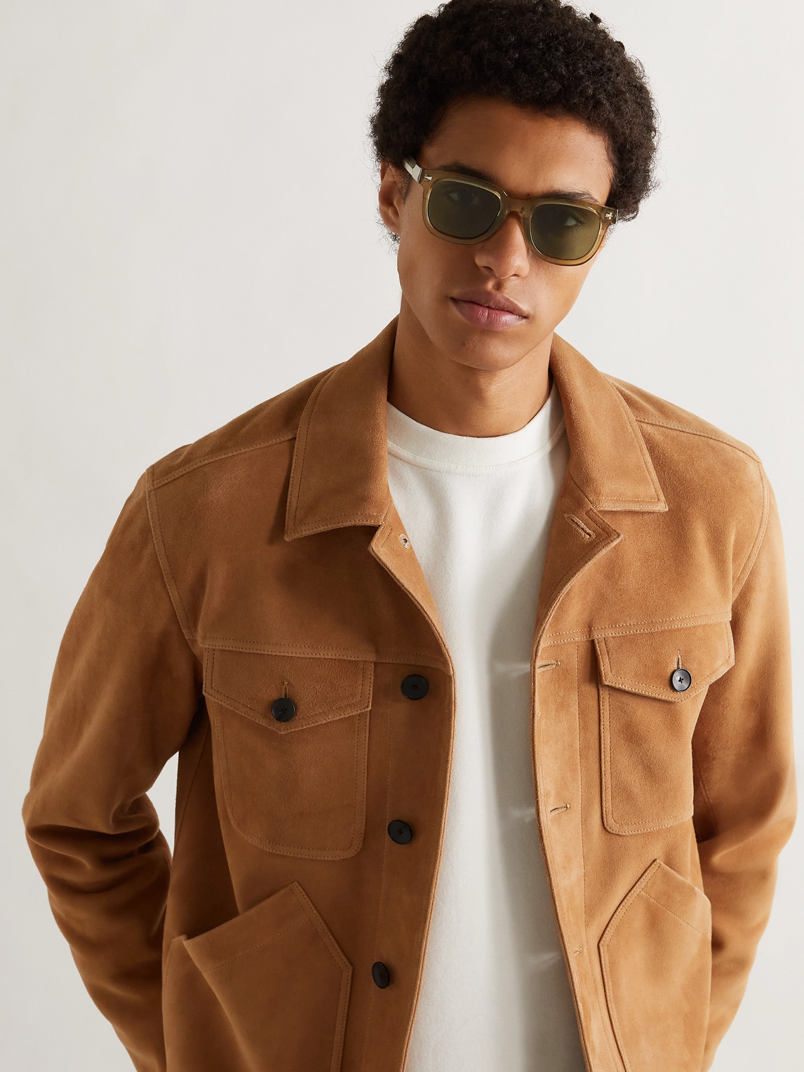 Ahlem Square Du Temple Square-frame Acetate Sunglasses In Brown