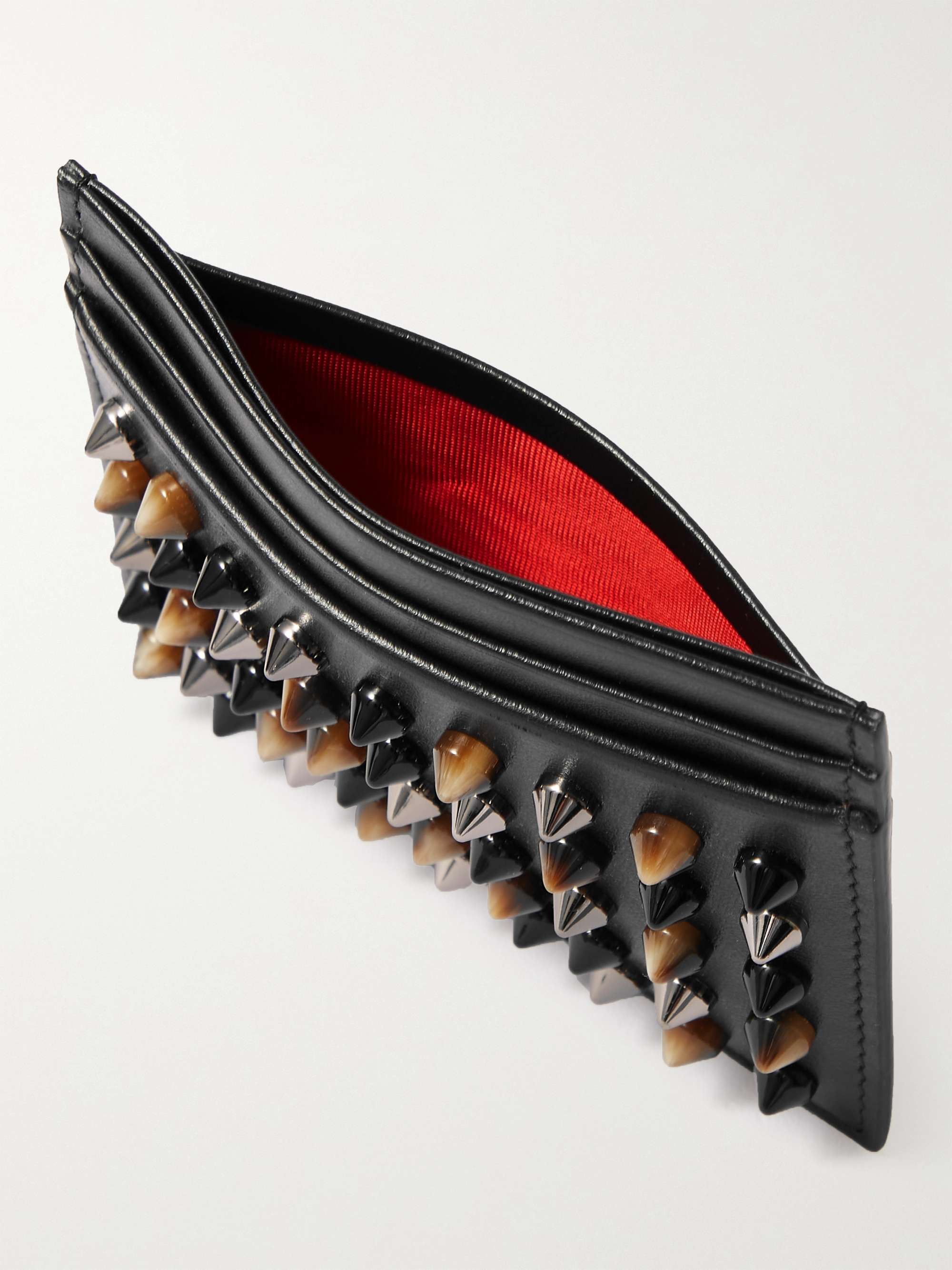 CHRISTIAN LOUBOUTIN Spiked Leather Cardholder