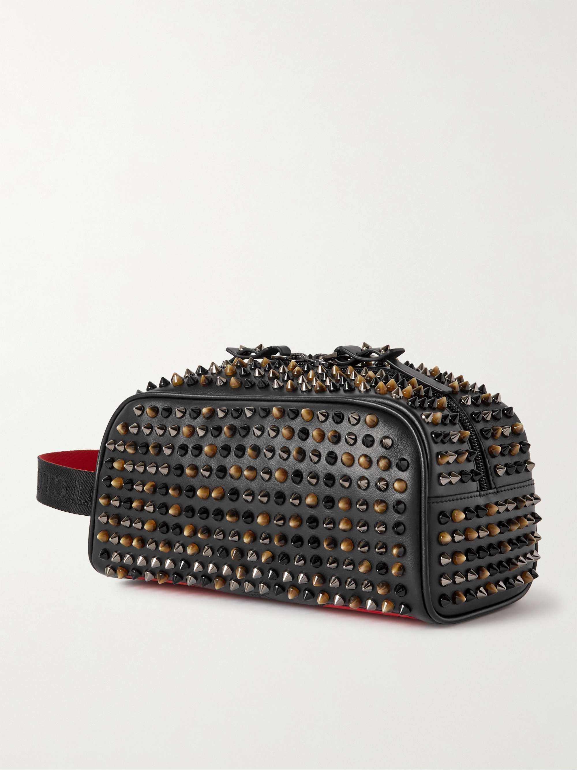 CHRISTIAN LOUBOUTIN Spiked Leather Messenger Bag