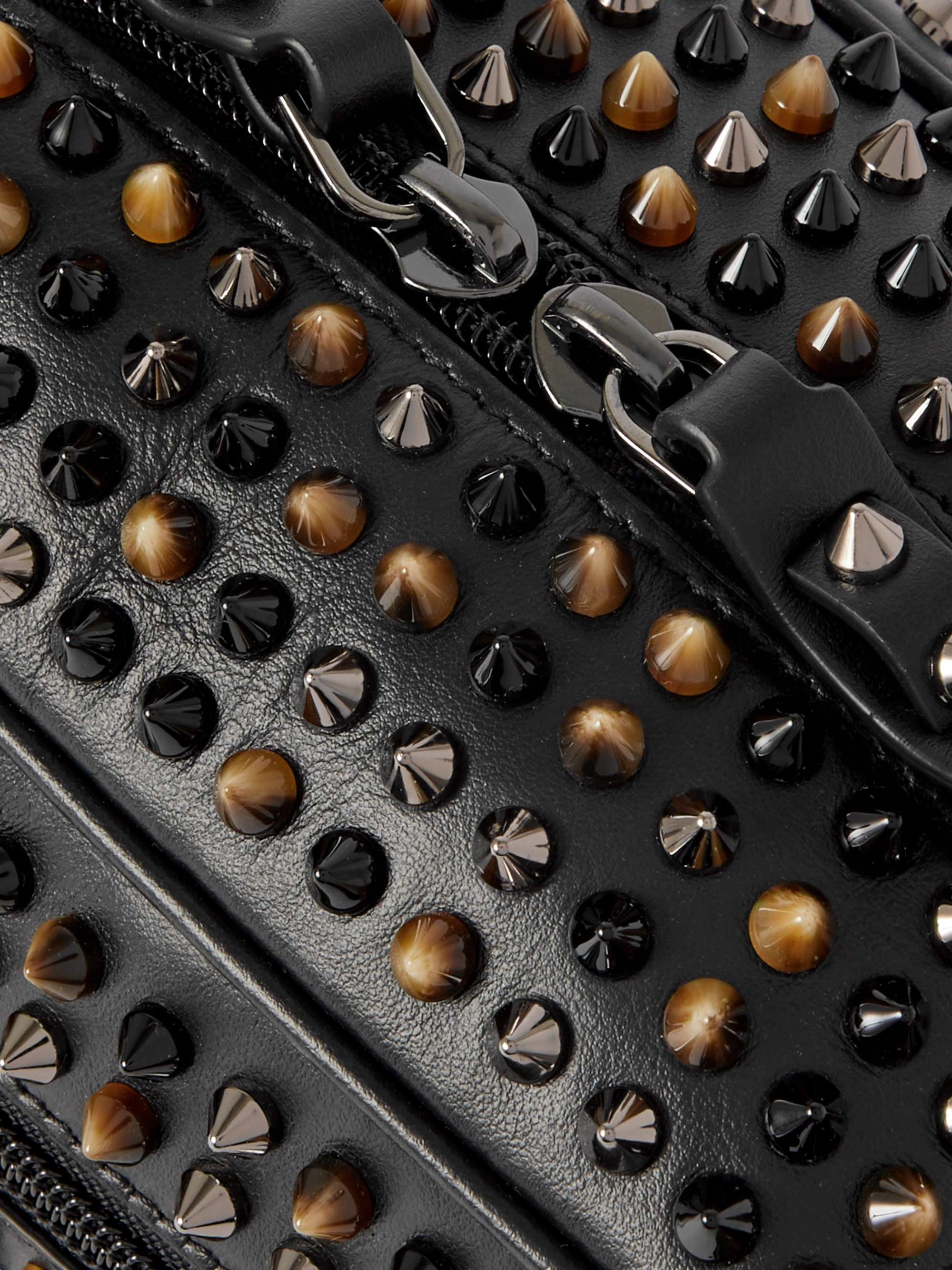 CHRISTIAN LOUBOUTIN Spiked Leather Messenger Bag