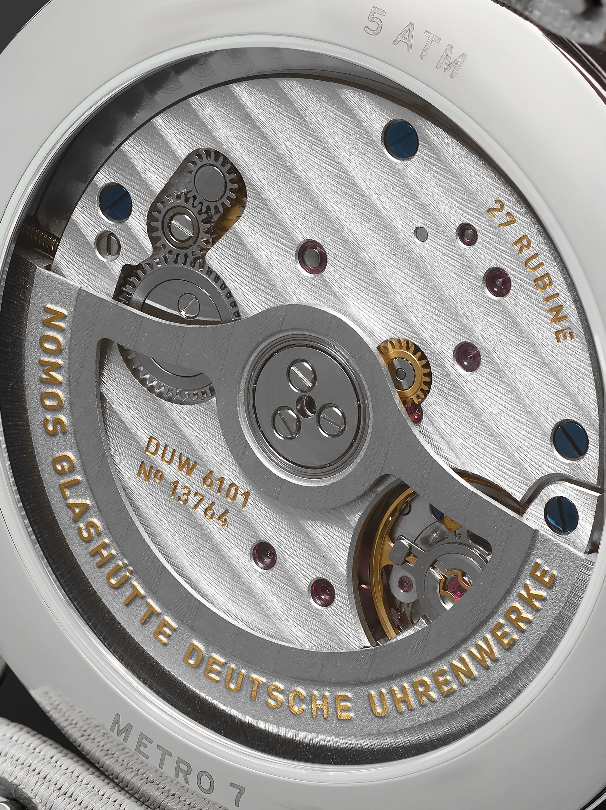 NOMOS GLASHÜTTE Metro Neomatik 41 Automatic 40.5mm Stainless Steel and Webbing Watch, Ref. No. 1165