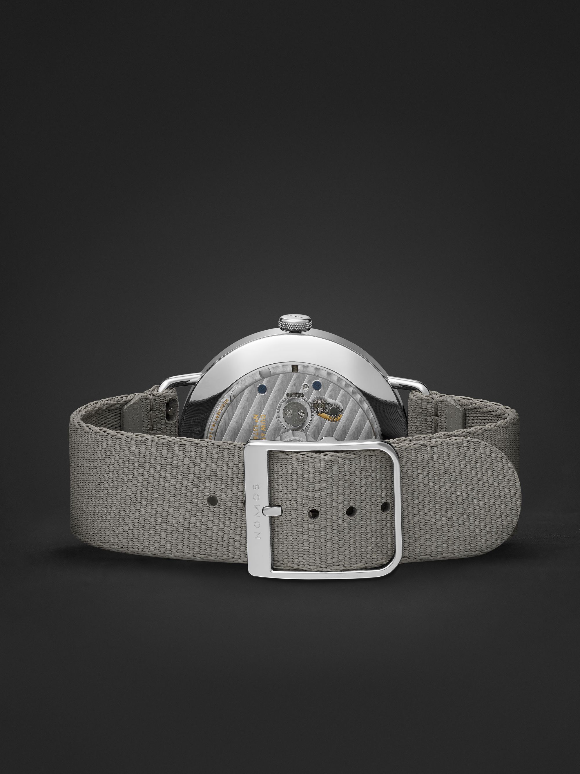 NOMOS GLASHÜTTE Metro Neomatik 41 Automatic 40.5mm Stainless Steel and Webbing Watch, Ref. No. 1165
