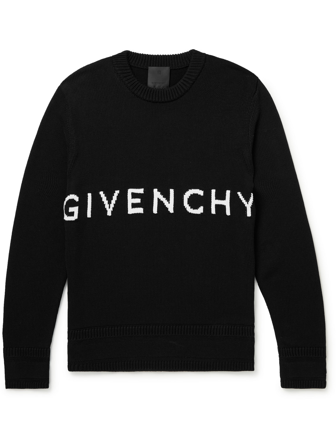 GIVENCHY 4G LOGO-INTARSIA COTTON SWEATER