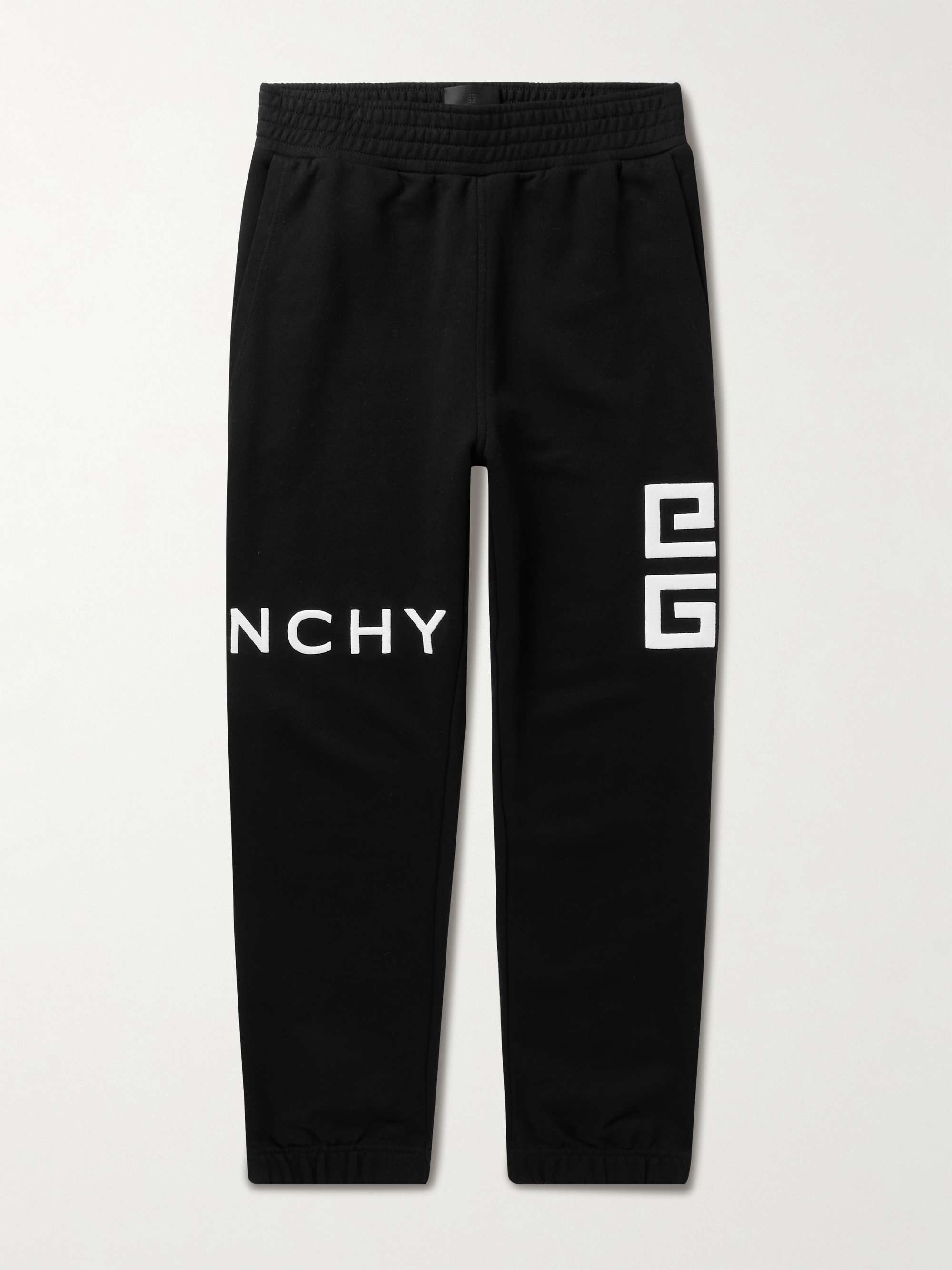 GIVENCHY Slim-Fit Logo-Embroidered Cotton-Jersey Sweatpants for Men
