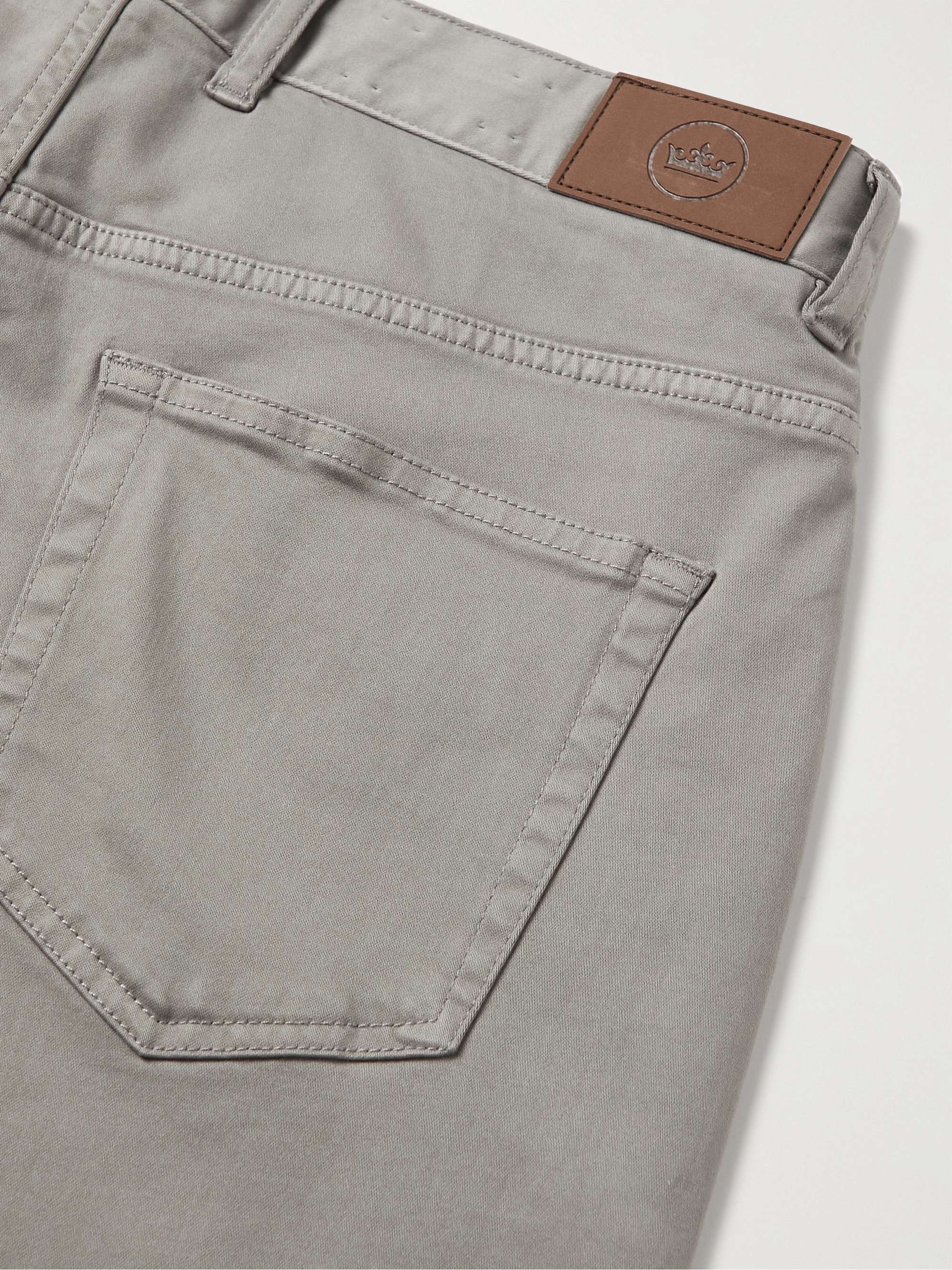 PETER MILLAR Ultimate Stretch Cotton and Modal-Blend Sateen Trousers