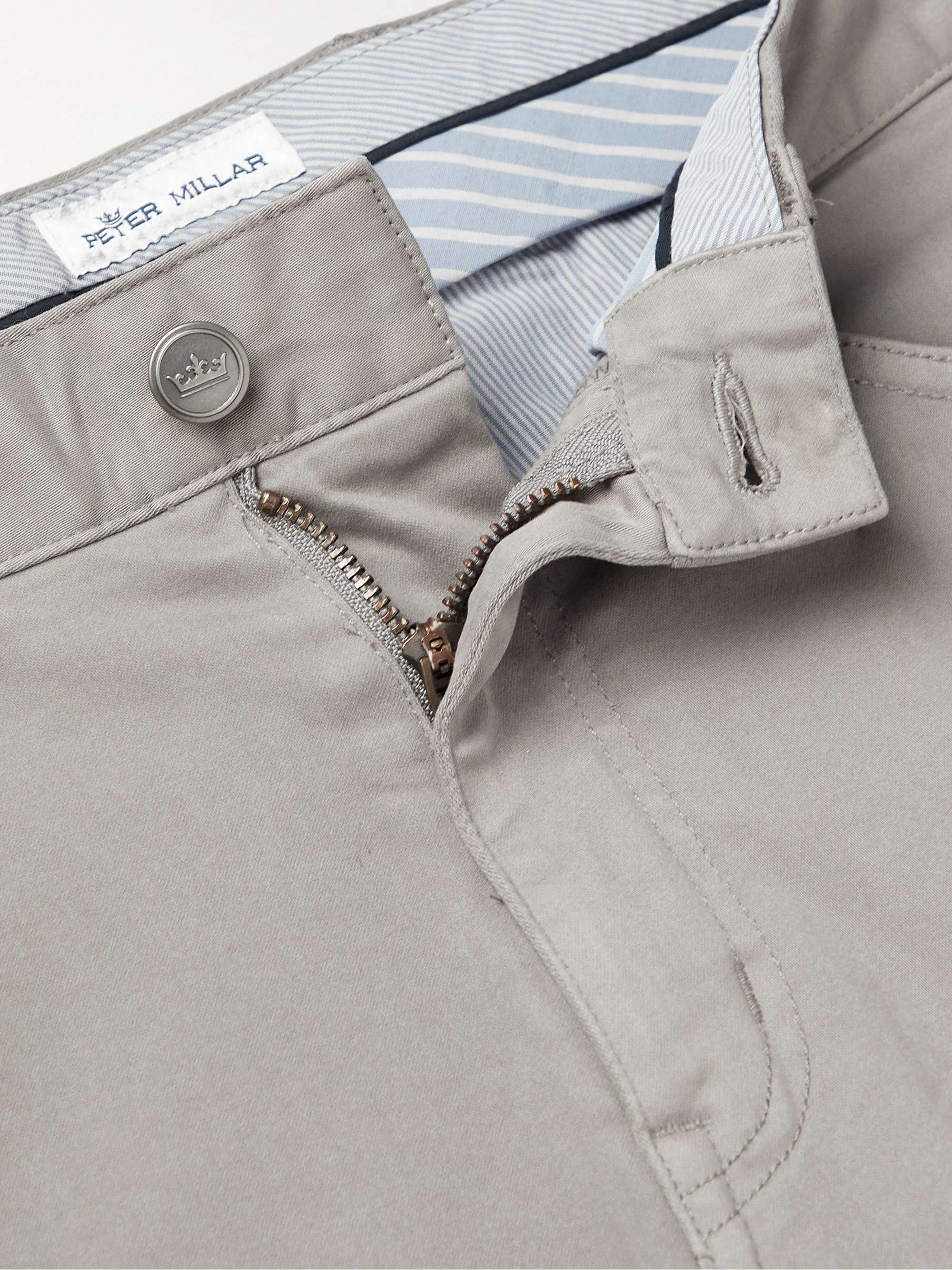 PETER MILLAR Ultimate Stretch Cotton and Modal-Blend Sateen Trousers