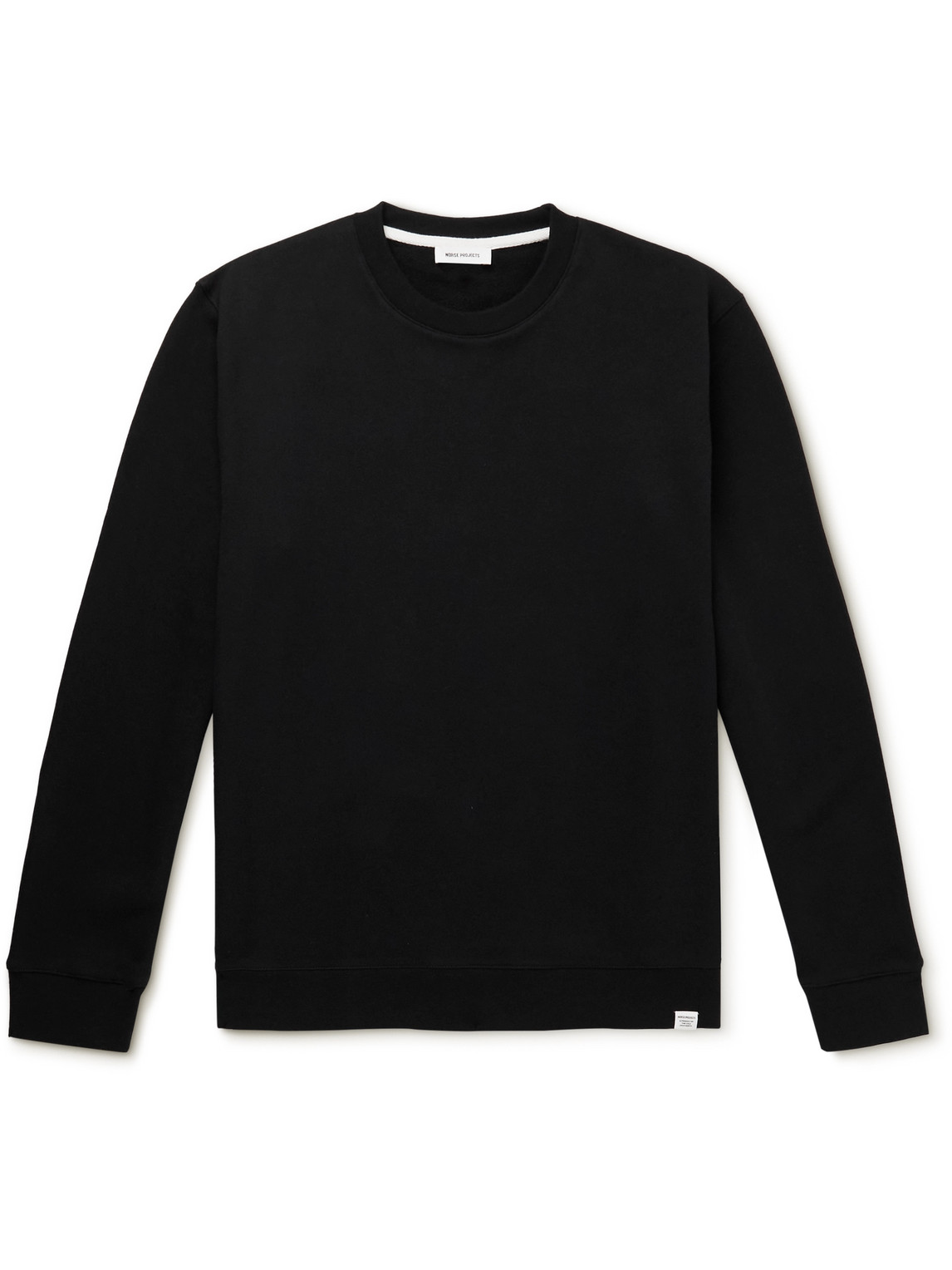 Shop Norse Projects Vagn Organic Cotton-jersey Sweatshirt In Black