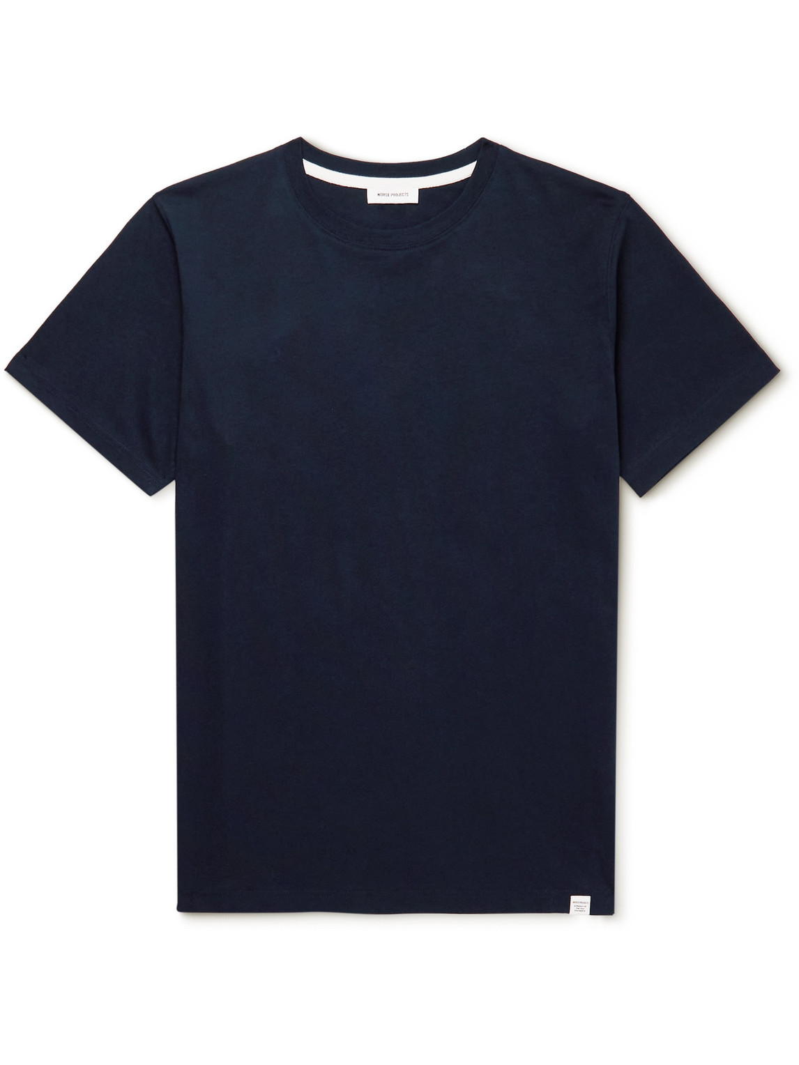 Norse Projects Niels Slim-fit Organic Cotton-jersey T-shirt In Blue