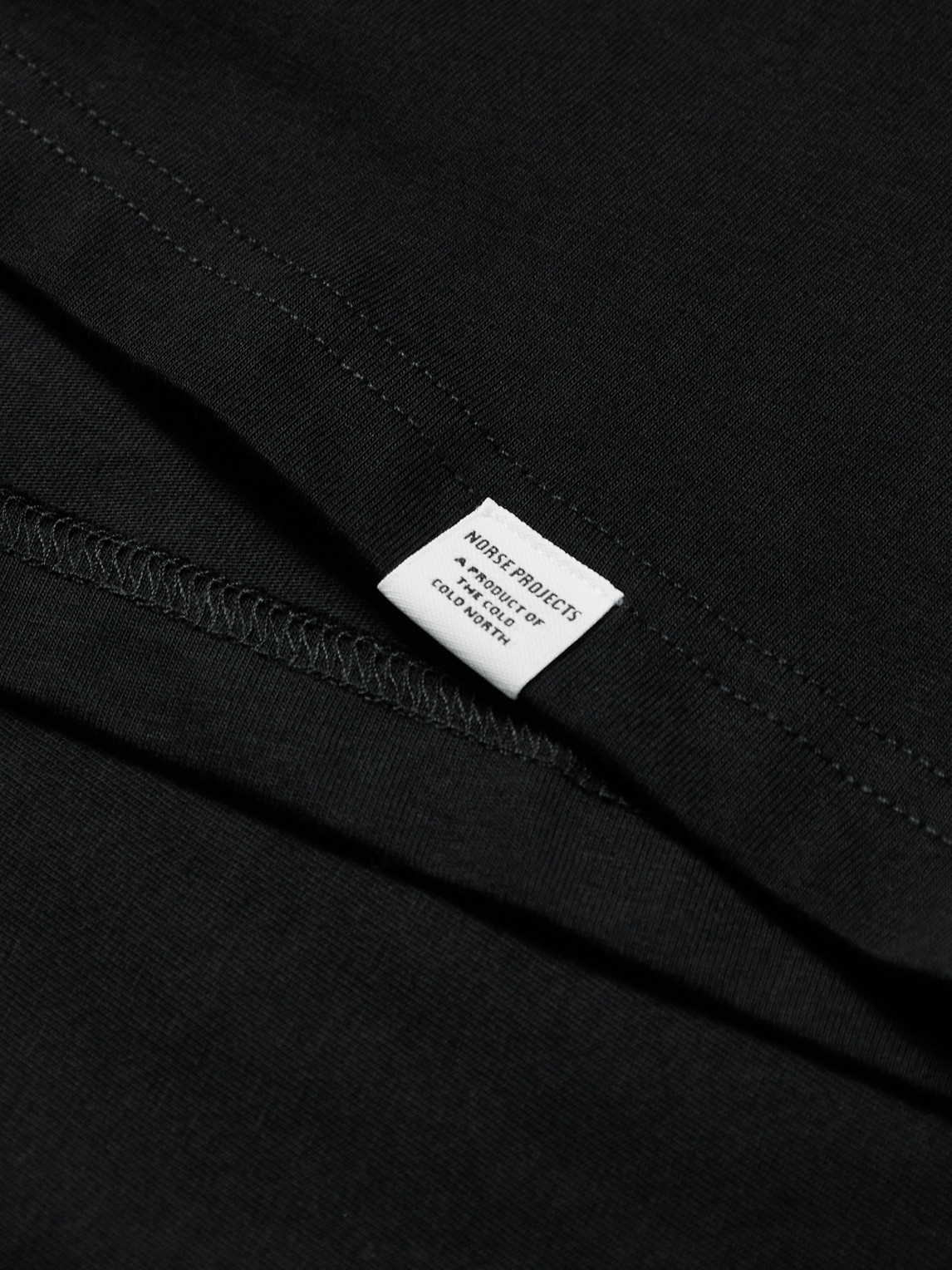 Shop Norse Projects Niels Organic Cotton-jersey T-shirt In Black