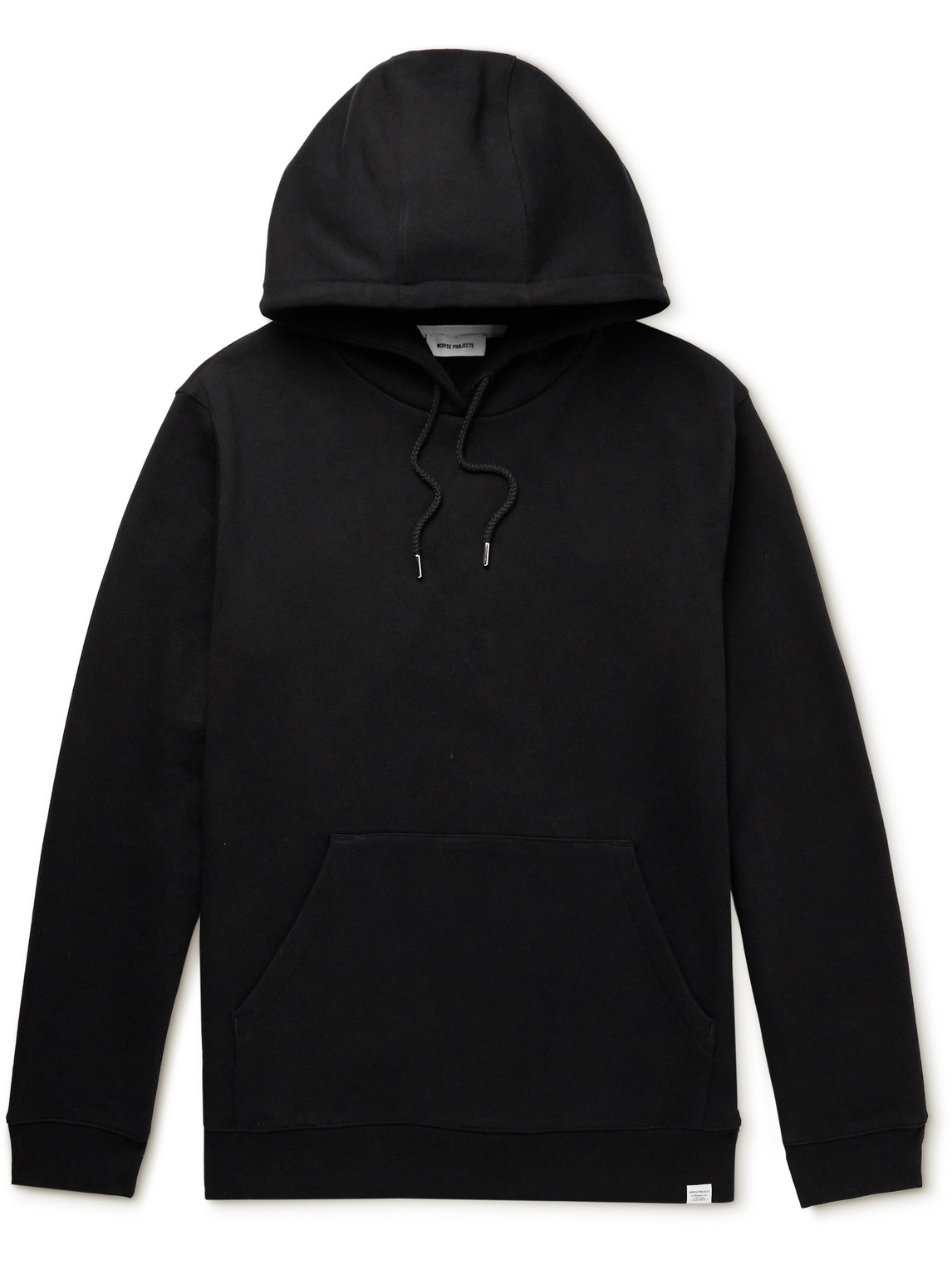 Norse Projects Vagn Cotton-jersey Hoodie In Black