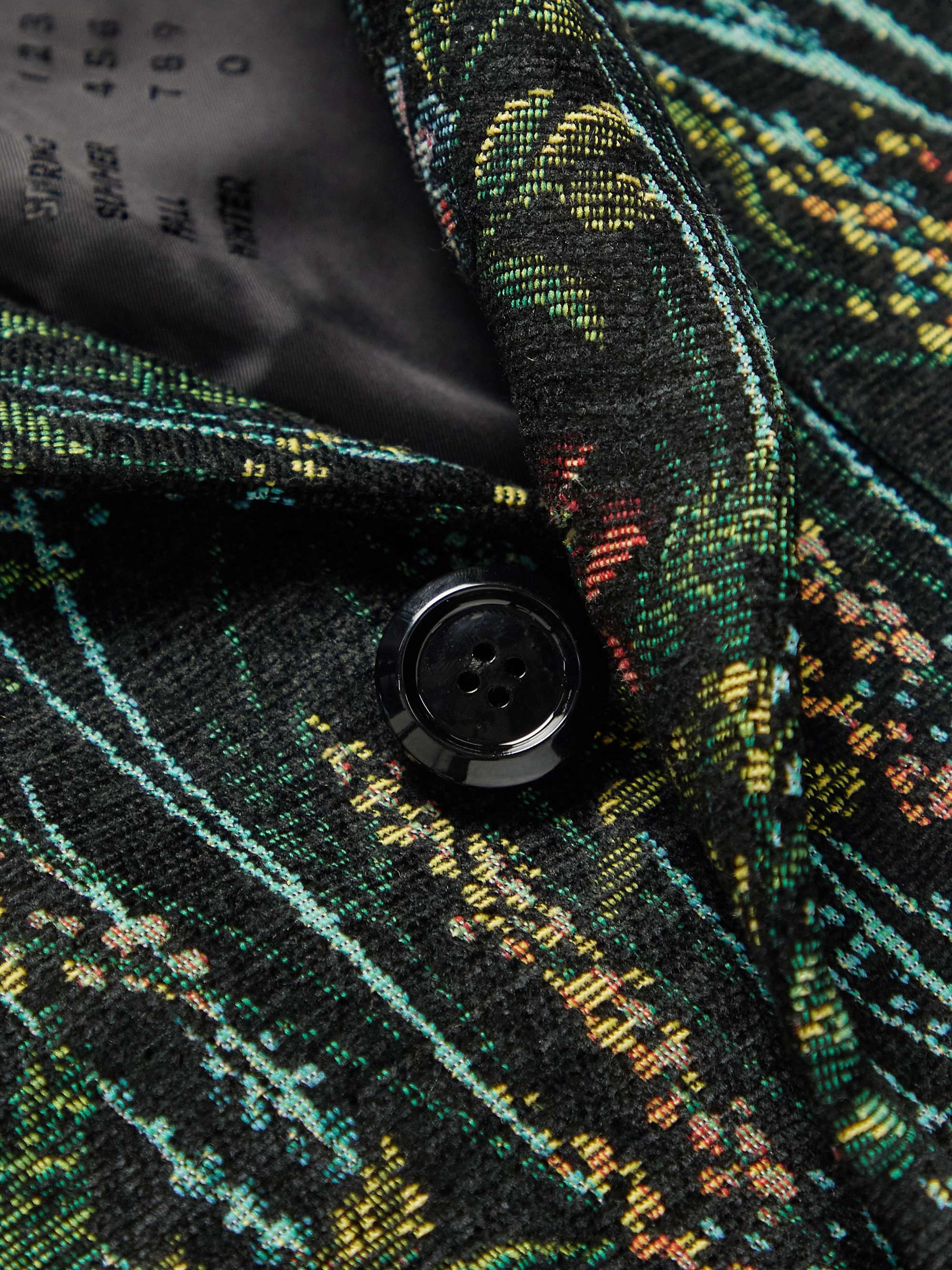 4SDESIGNS Floral-Print Brocade Coat