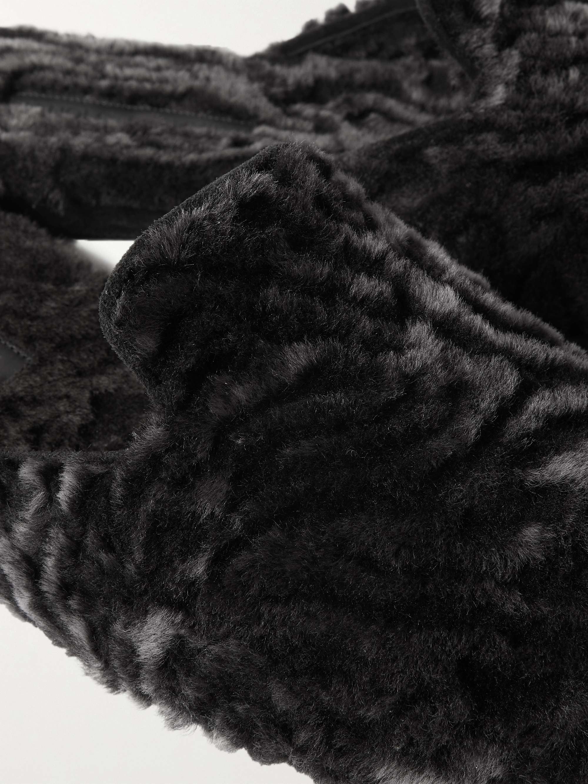 MANOLO BLAHNIK Montague Shearling Slippers