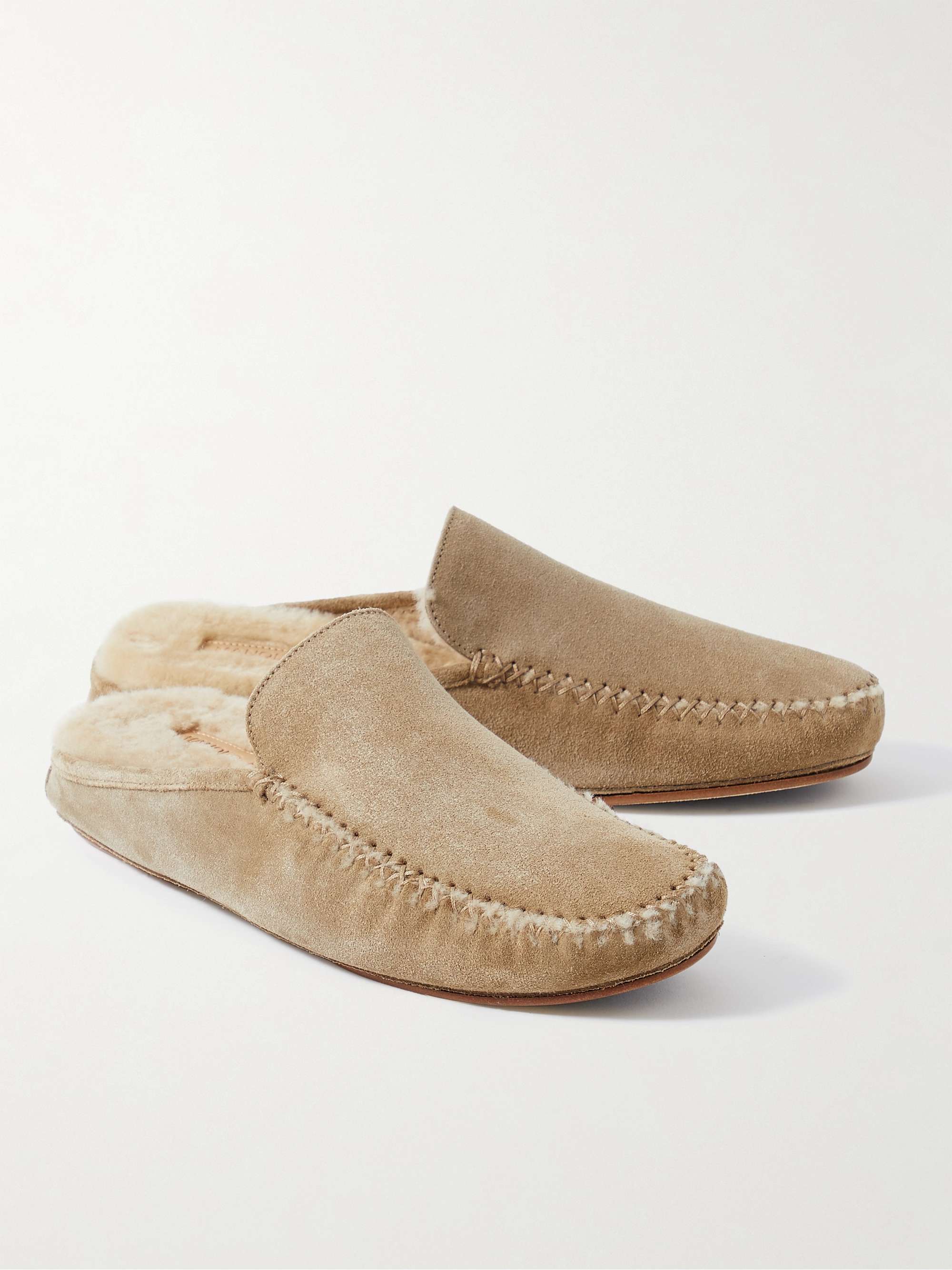 MANOLO BLAHNIK Crawford Suede Slippers